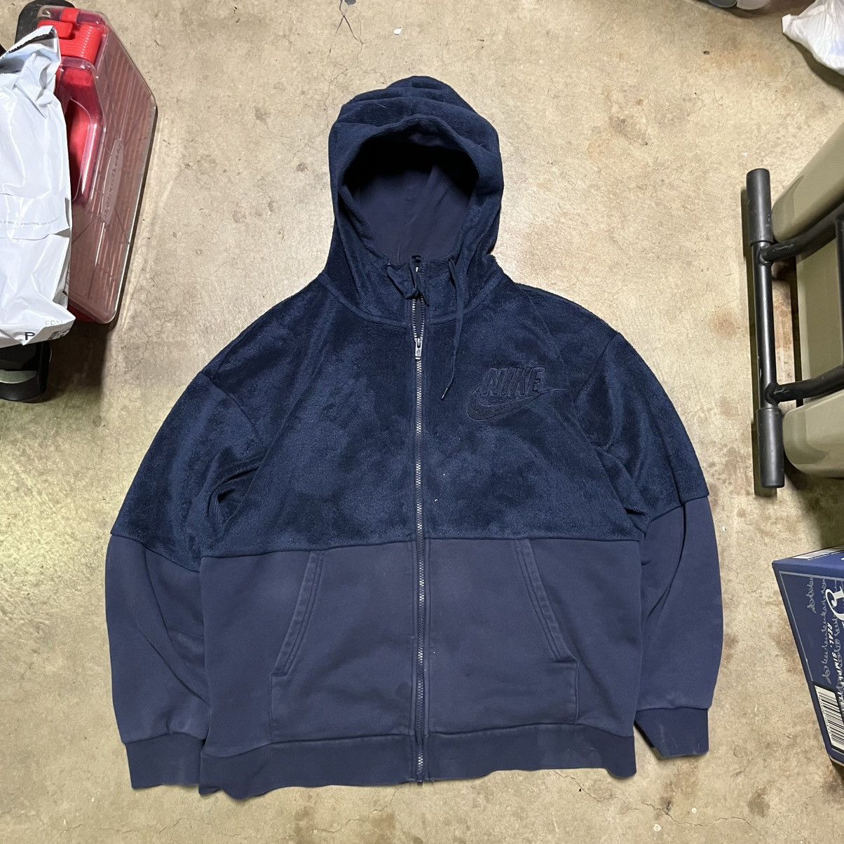 Nike Vintage Nike Sherpa fleece zip up Size US L / EU 52-54 / 3 - 1 Thumbnail