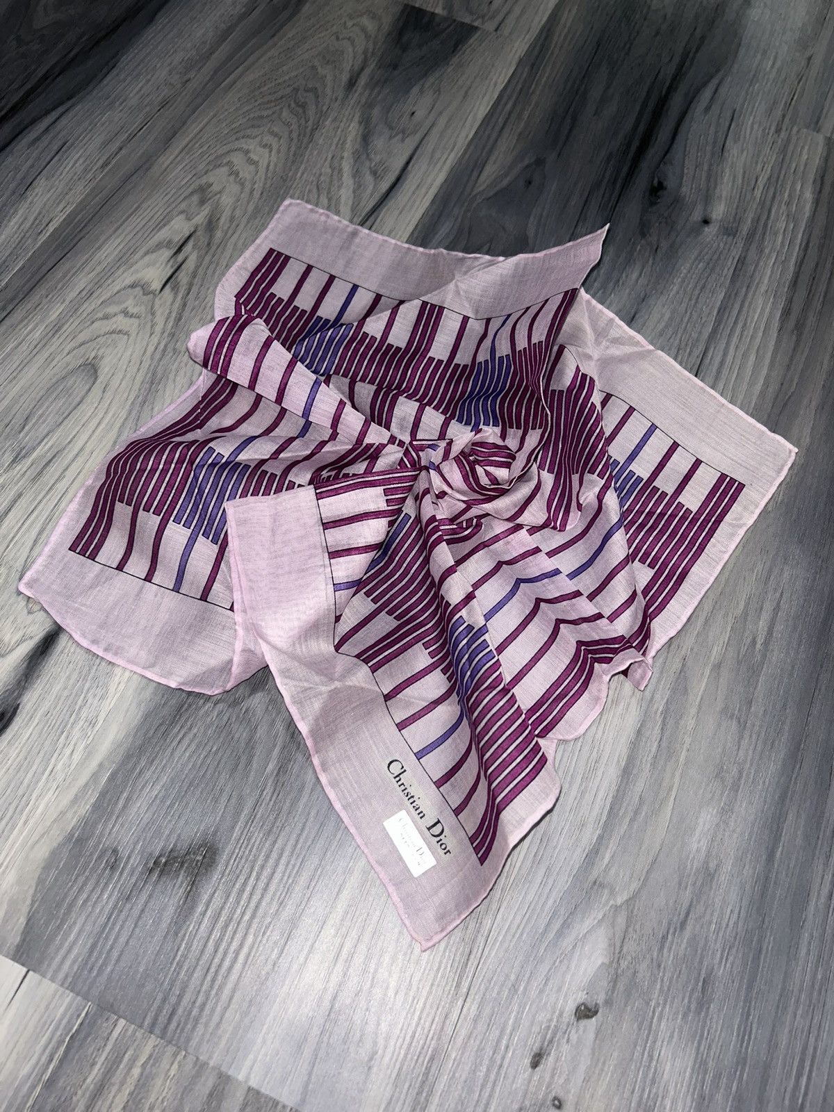Dior Christian Dior Light Purple Sheer Cotton Handkerchief Size ONE SIZE - 1 Thumbnail