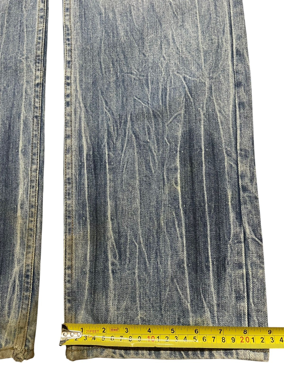 14th Addiction Vintage Japanese Brand Clawmark Wash Distress Baggy Jeans Size US 31 - 17 Thumbnail