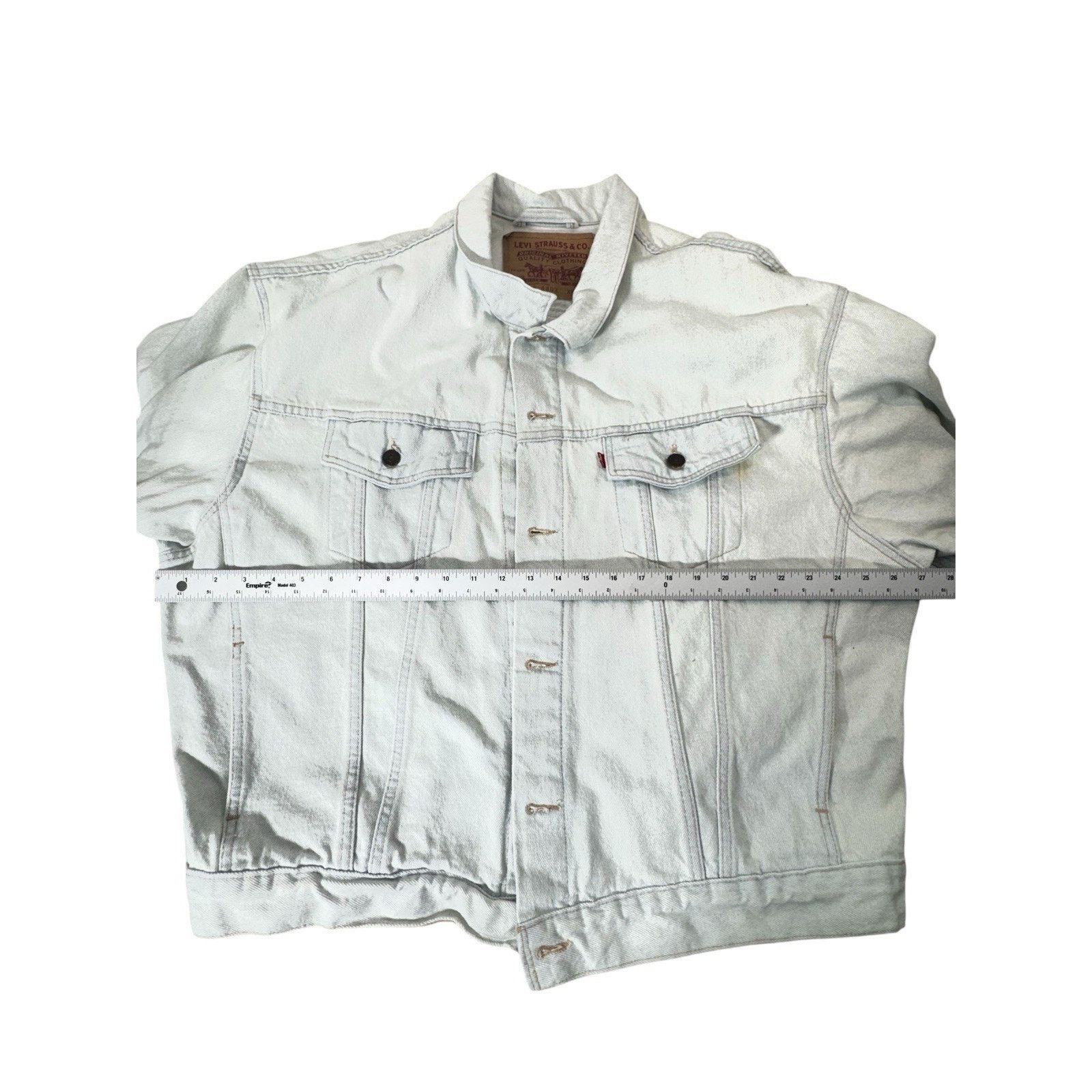 Levi's Vintage Levi’s Trucker Denim Jacket Size XXL White Wash USA Size US XXL / EU 58 / 5 - 2 Thumbnail