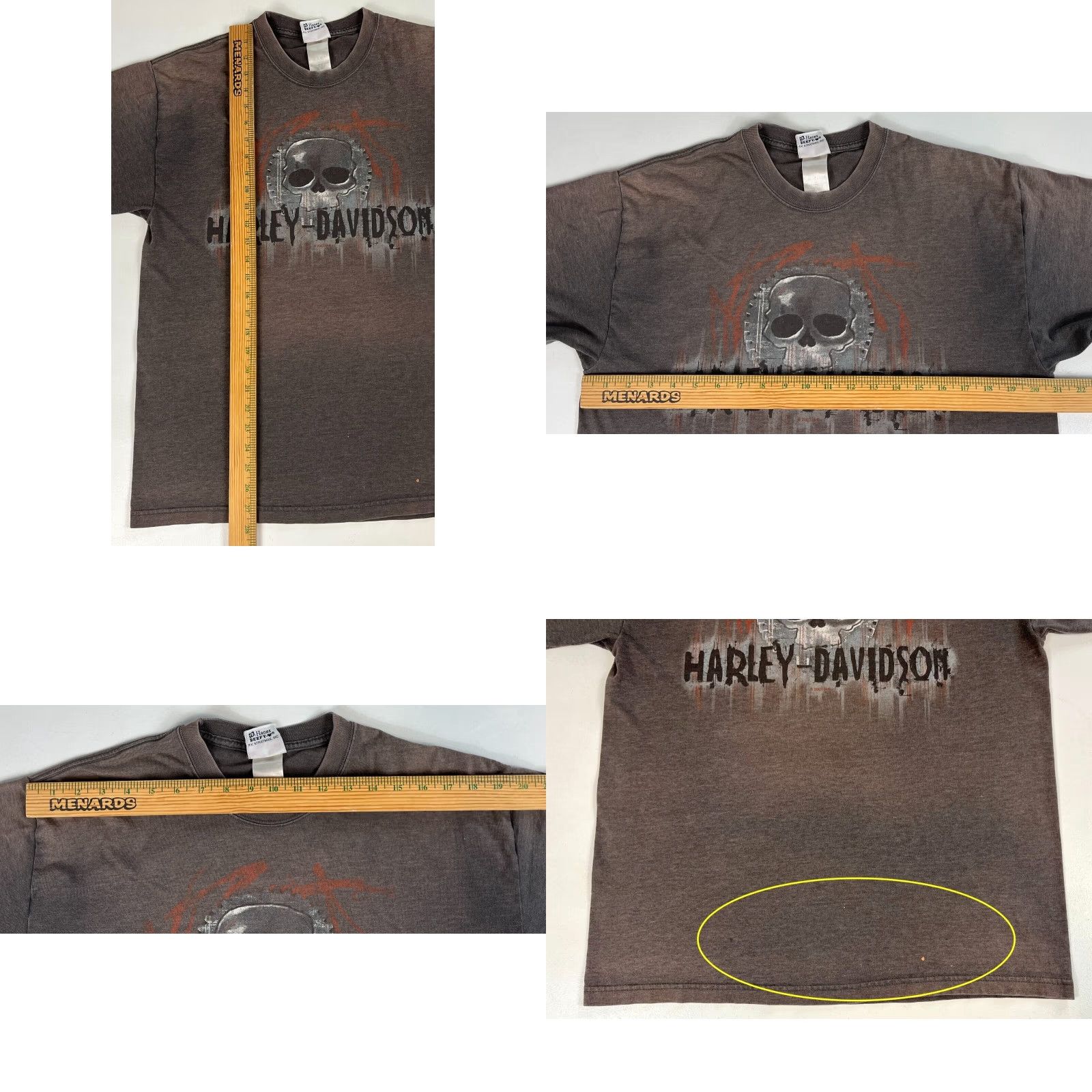 Harley Davidson VINTAGE Harley-Davidson T-Shirt Mens Large Brown 2007 Woodstock IL Made in USA Motorcycle Vintage Solid Size US L / EU 52-54 / 3 - 8 Thumbnail