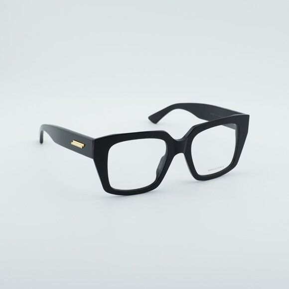 Bottega Veneta Bottega Veneta BV1409O 001 Eyeglasses Shiny Black 51mm Size ONE SIZE - 5 Thumbnail