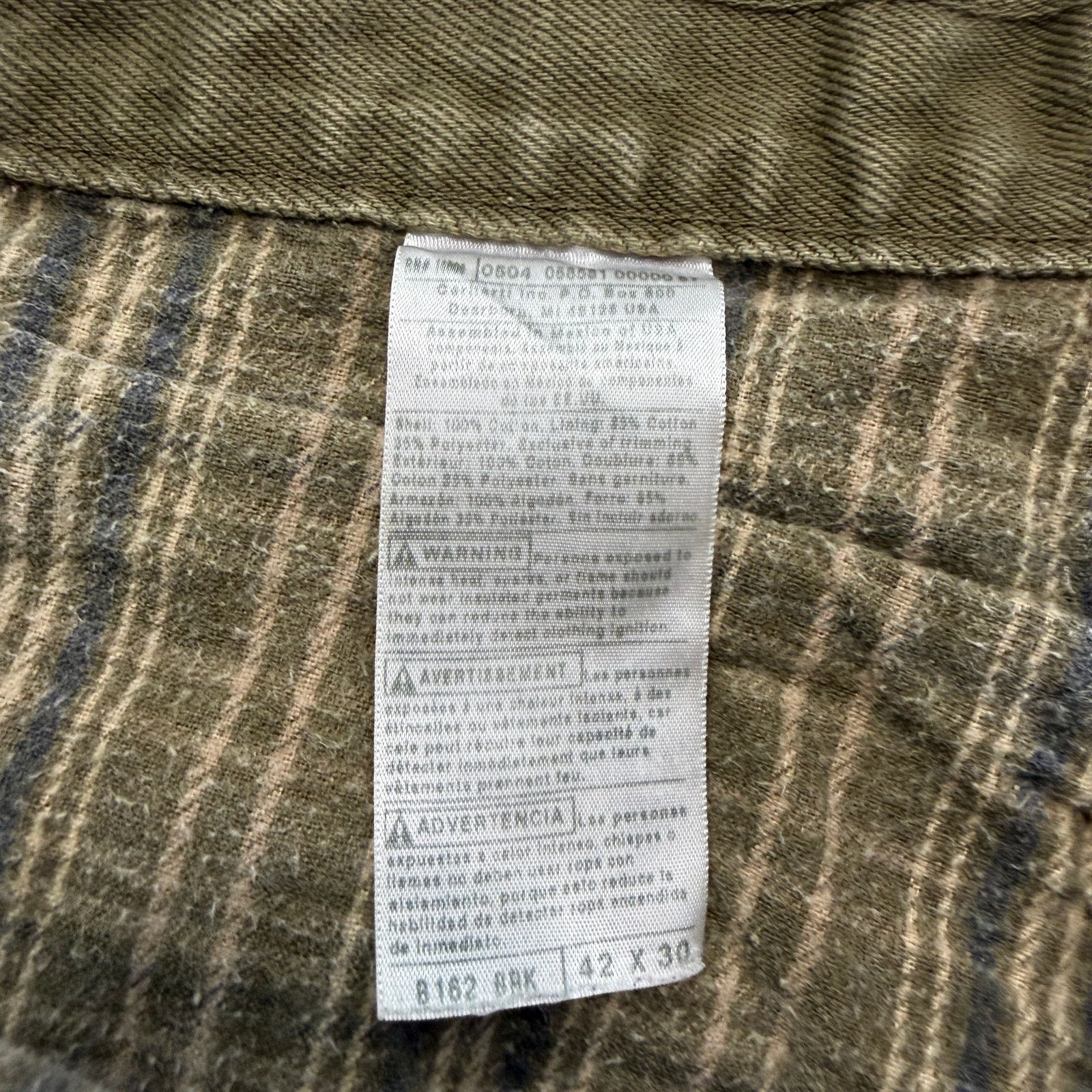 Carhartt Vintage Carhartt Flannel Lined Pants Men's 42x30 Olive Size US 42 / EU 58 - 4 Thumbnail