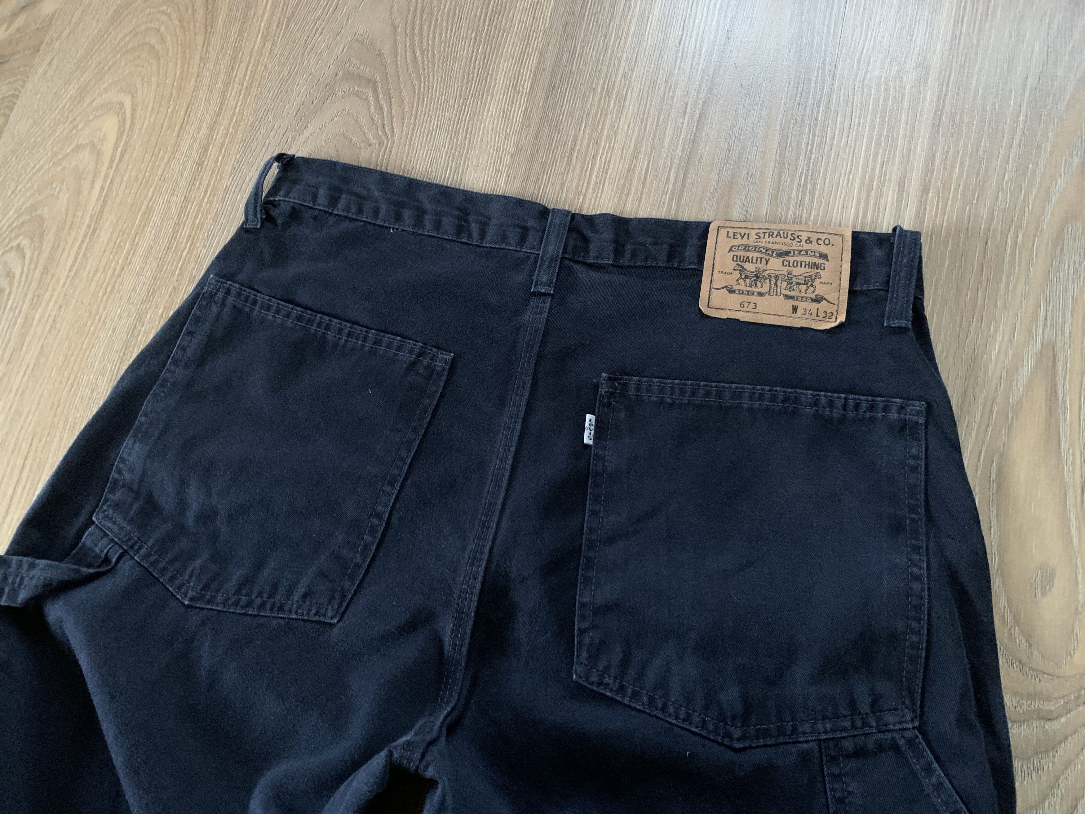 Levi's × Levi's Vintage Clothing Rare Levi's 673 Workwear Carpenter Jeans Size US 34 / EU 50 - 8 Thumbnail