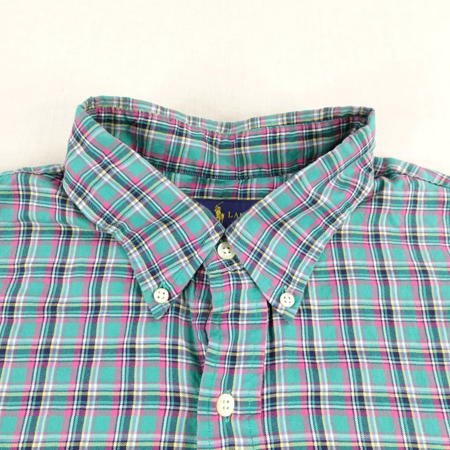 Ralph Lauren Ralph Lauren Shirt Mens XL Purple Plaid Button-Up Long Sleeve Pony Logo Classic Preppy Button-Down Collar Colorful Casual Workwear Size US XXL / EU 58 / 5 - 2 Thumbnail