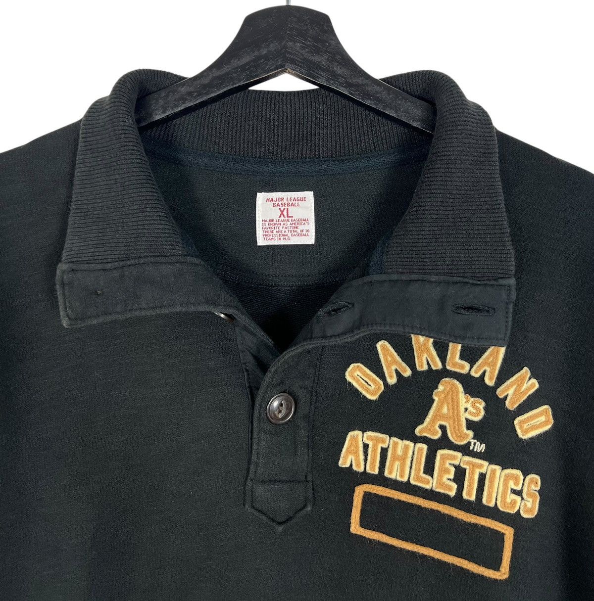 MLB × NFL × Vintage Vintage Oakland Athletics Mlb Pull Over Sweatshirt Size US XL / EU 56 / 4 - 6 Thumbnail