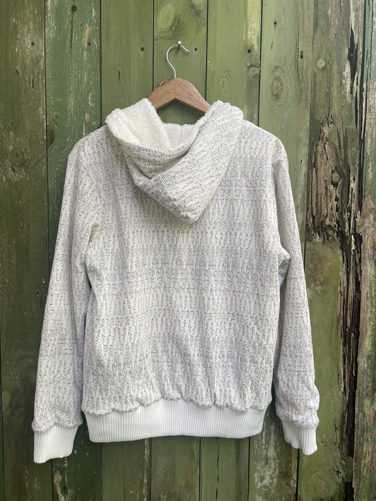 In The Attic × Japanese Brand In The Attic Sherpa Lined Hooded Zip-Up - White, Size L Size US M / EU 48-50 / 2 - 5 Thumbnail
