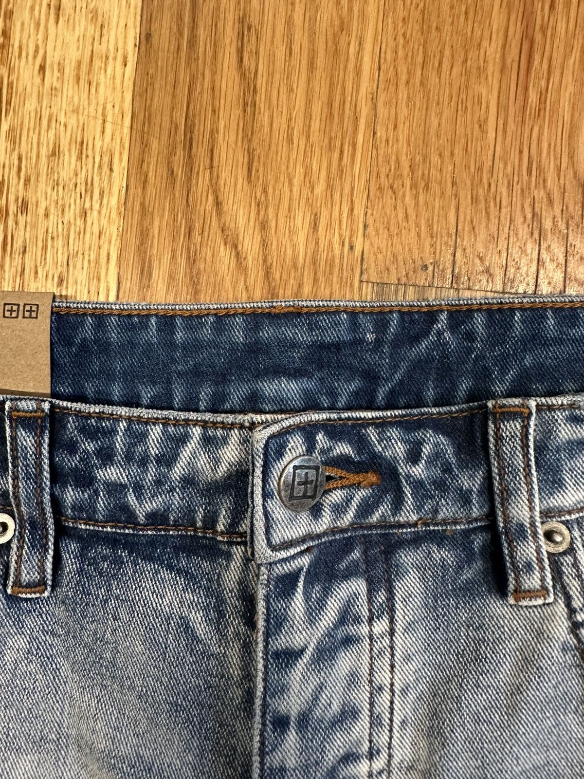 Ksubi Ksubi Knee Crosses Blue Denim Jeans Size 34 Size US 34 / EU 50 - 3 Thumbnail
