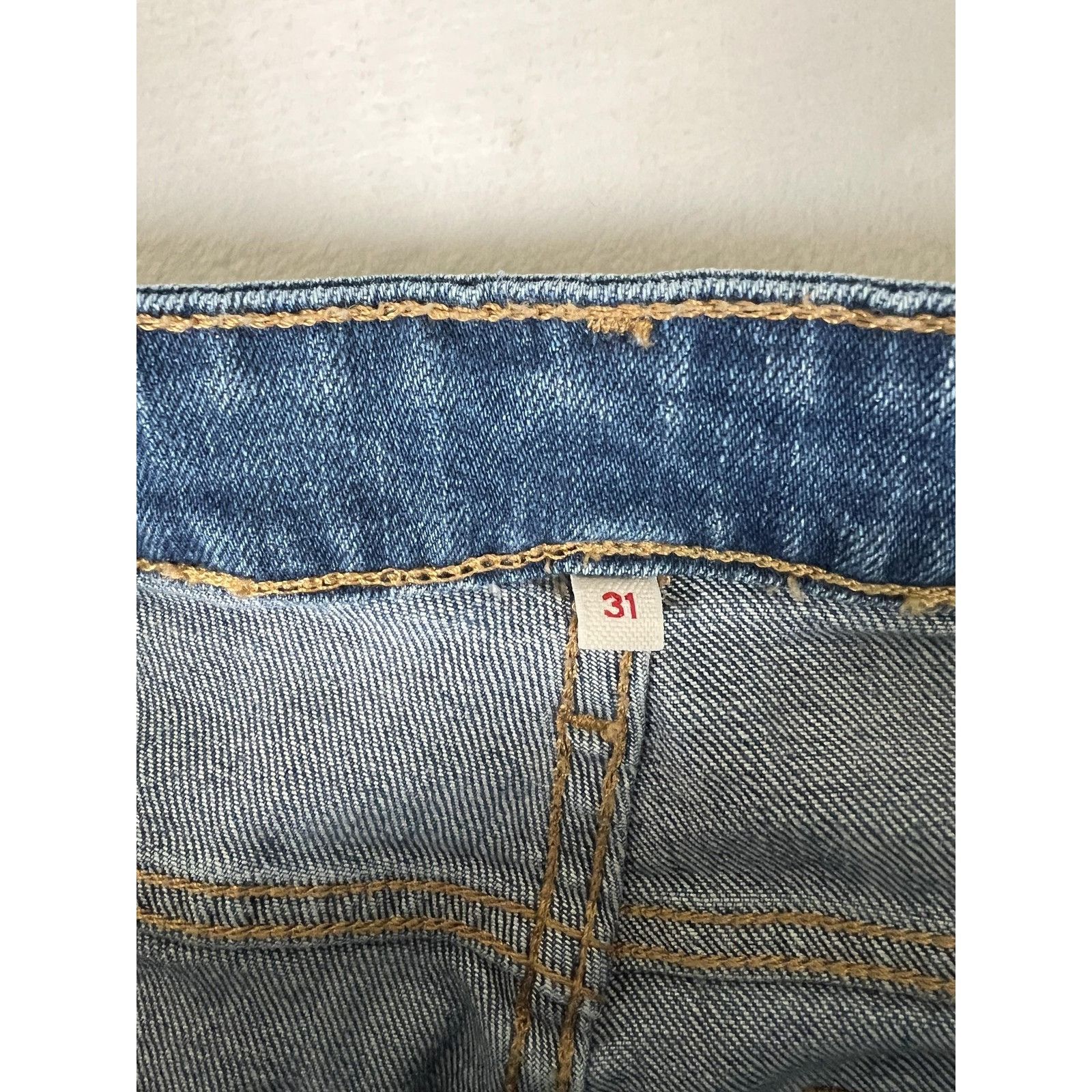 Levi's Levi's Jeans Women's 31 Blue Skinny Distressed Patchwork Den Size 31" - 4 Thumbnail