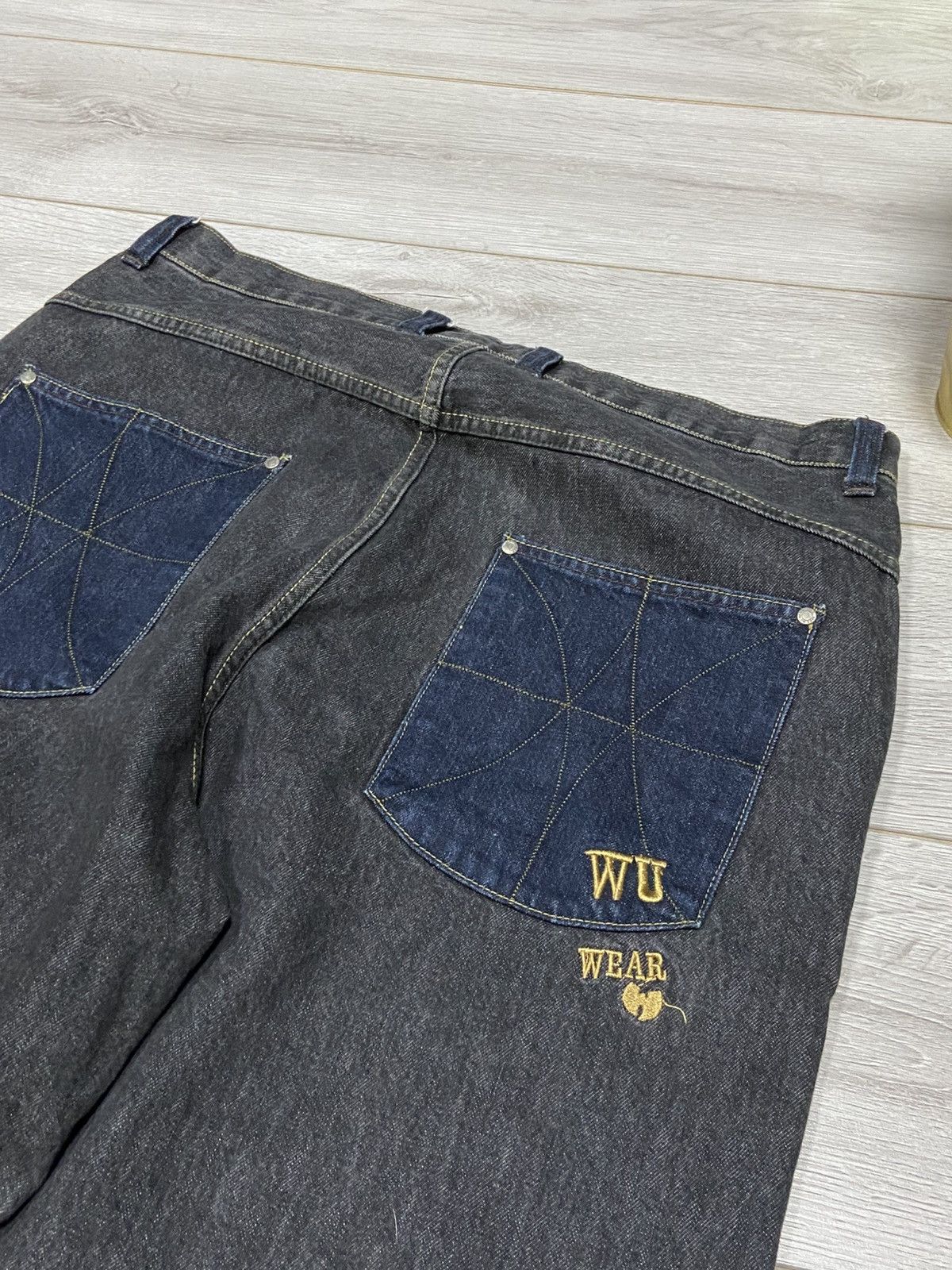 Wu-Tang Clan Wu tang clan RARE vintage big logo jeans rap skate Size US 40 / EU 56 - 10 Thumbnail