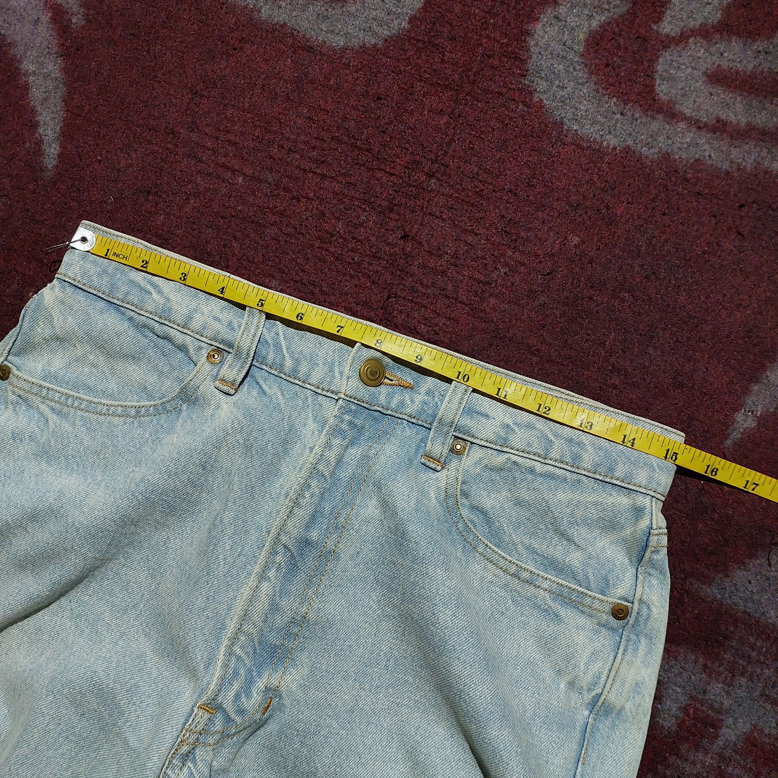 Tete Homme 20AW Kiminori morishita and yellow chain blue denim Size US 30 / EU 46 - 12 Thumbnail