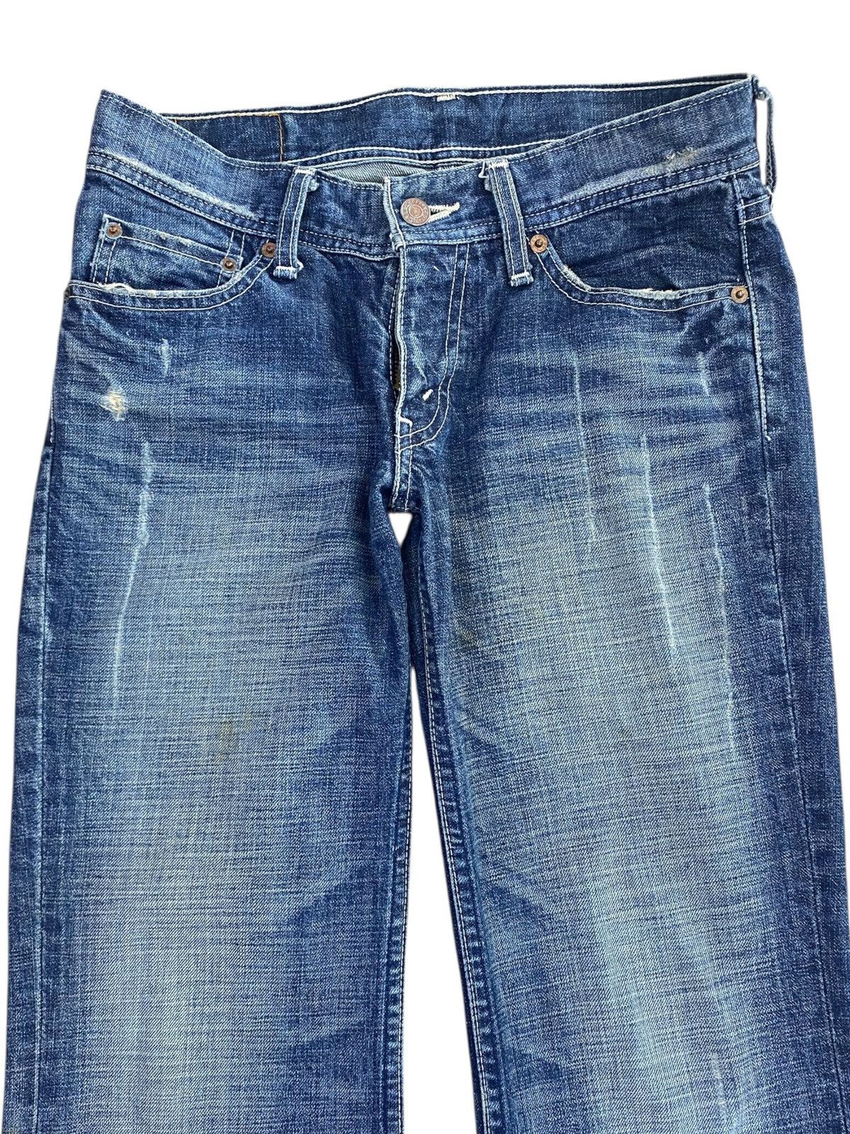 Levi's Vintage Levi’s Blue Faded Wash Style Flare Jeans Size US 28 / EU 44 - 2 Thumbnail