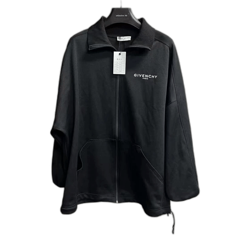 Givenchy Givenchy Black Logo Zip Jacket Coat Size US XL / EU 56 / 4 - 1 Thumbnail