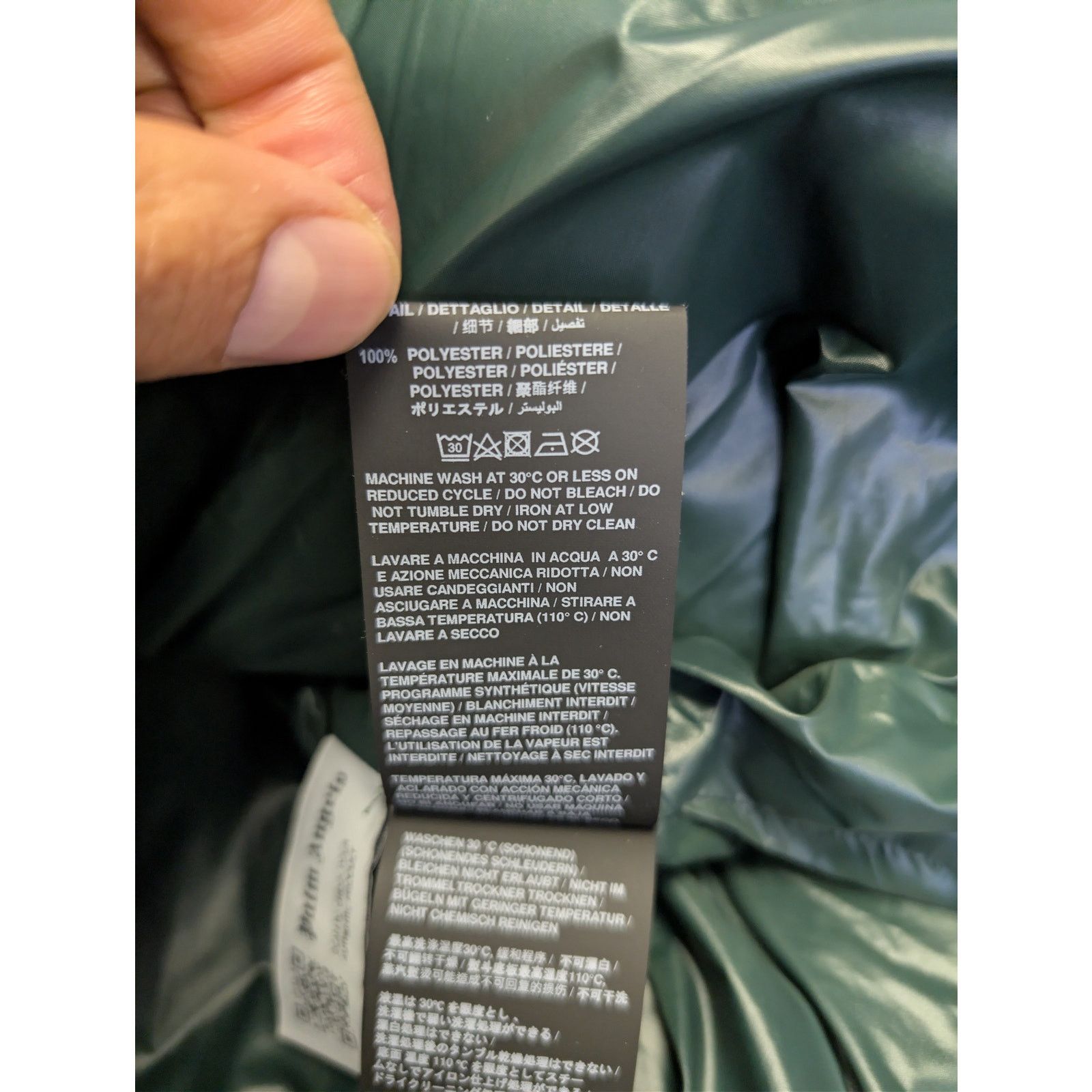 Palm Angels o1rshd1 Classic Track Down Jacket in Green / White Size US L / EU 52-54 / 3 - 20 Thumbnail