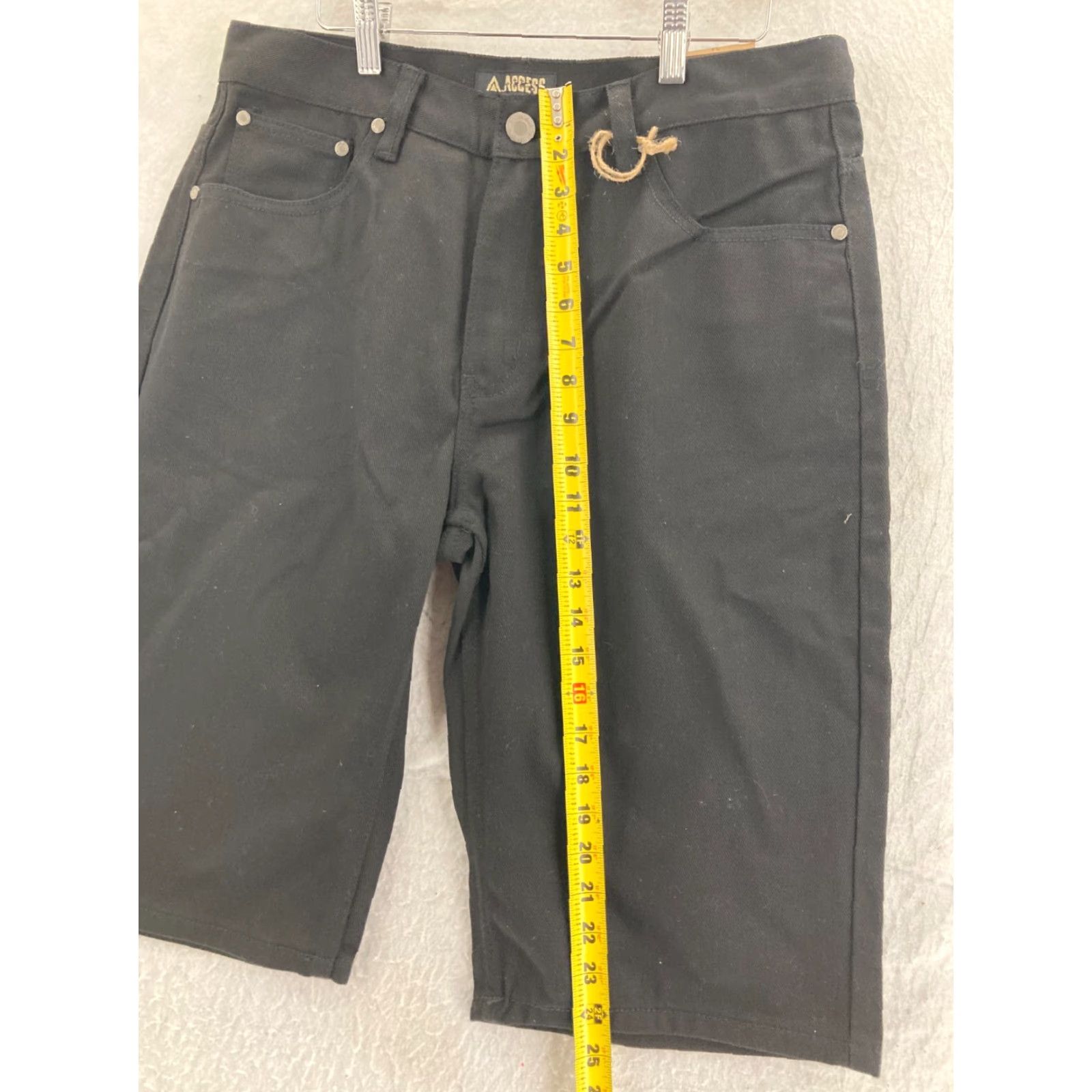 Vintage ACCESS Cargo Shorts Mens 34 Regular Fit Flat Front Black NWT Size US 34 / EU 50 - 3 Thumbnail