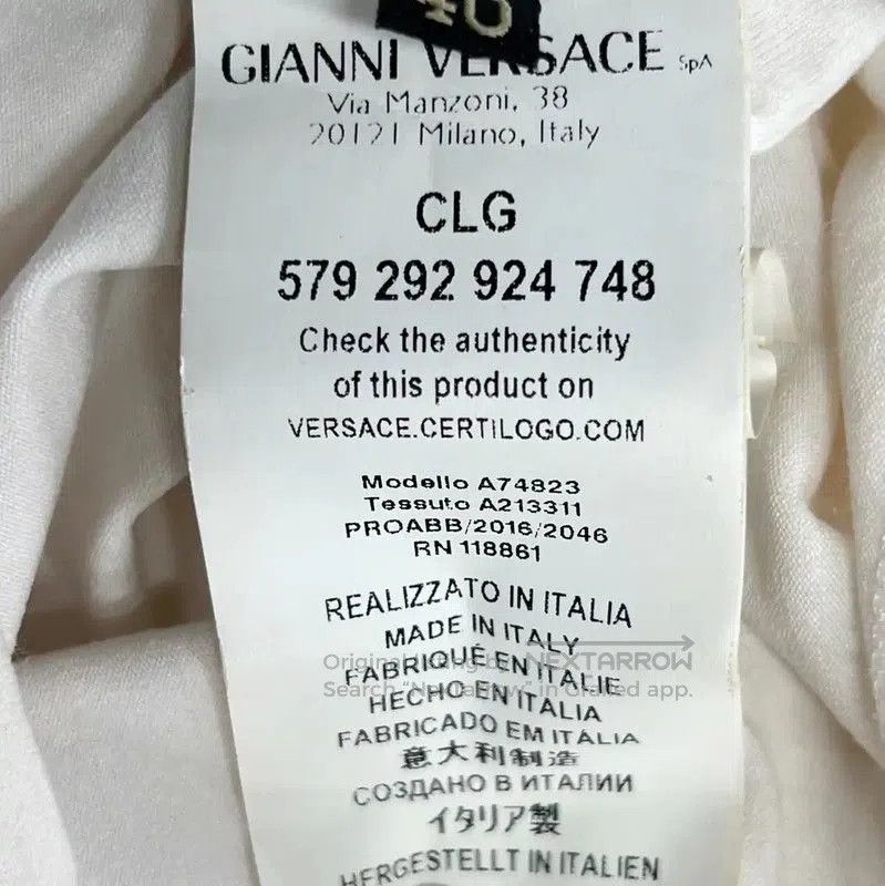 Versace Versace White Cotton Women's T-Shirt . Size XXS / US 00 / IT 34 - 5 Thumbnail