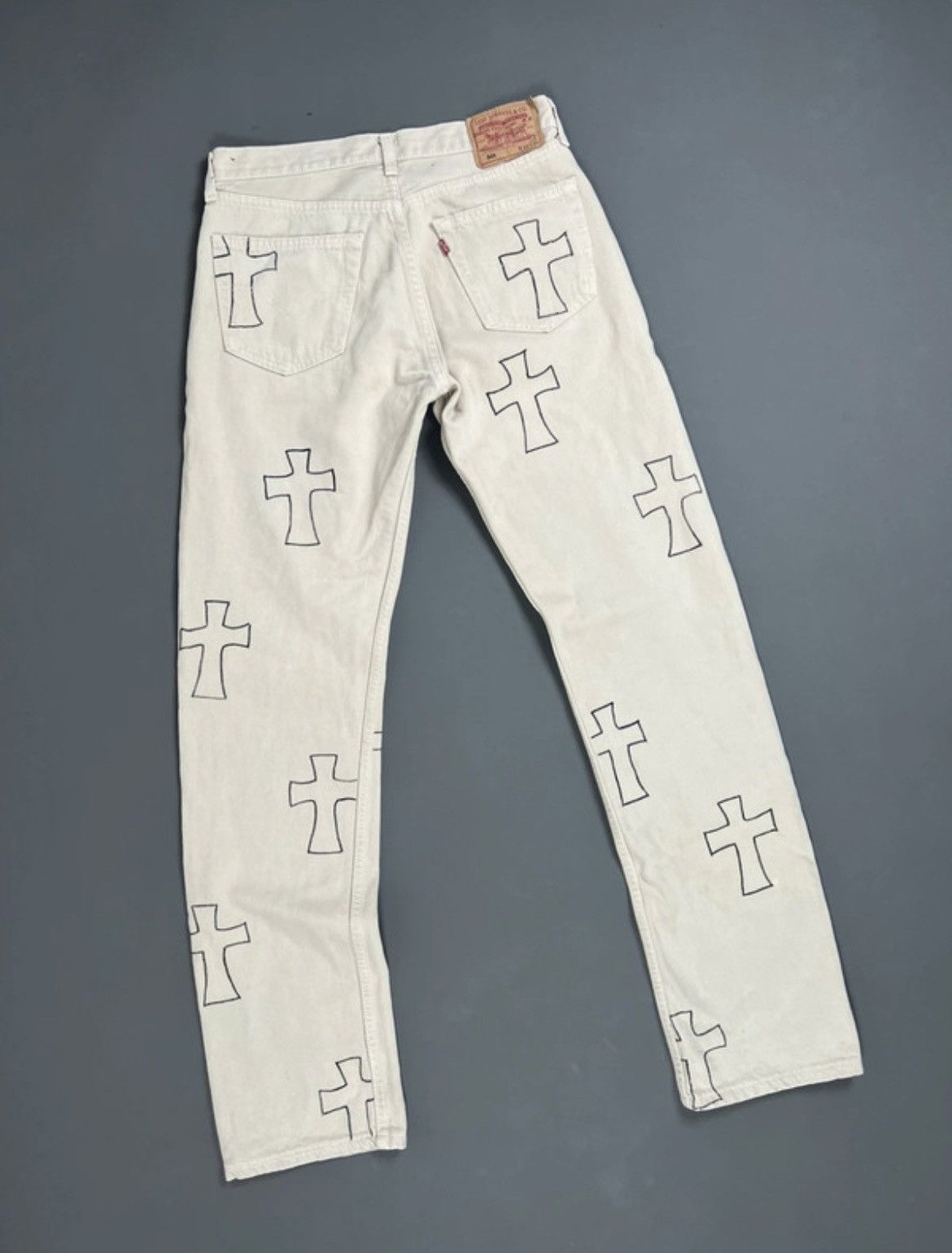 Levi's Levis Jeans (L) Chrome hearts inspired Size US 34 / EU 50 - 1 Thumbnail