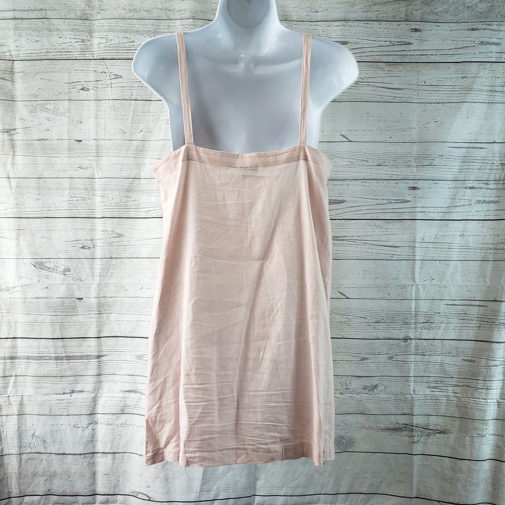 Topshop **Womens Topshop Pink Tunic Size 6 Linen Blend Sleeveless** User: Topshop Womens Tunic Top Size 6 Pink Linen Blend Sleeveless Size M / US 6-8 / IT 42-44 - 3 Thumbnail