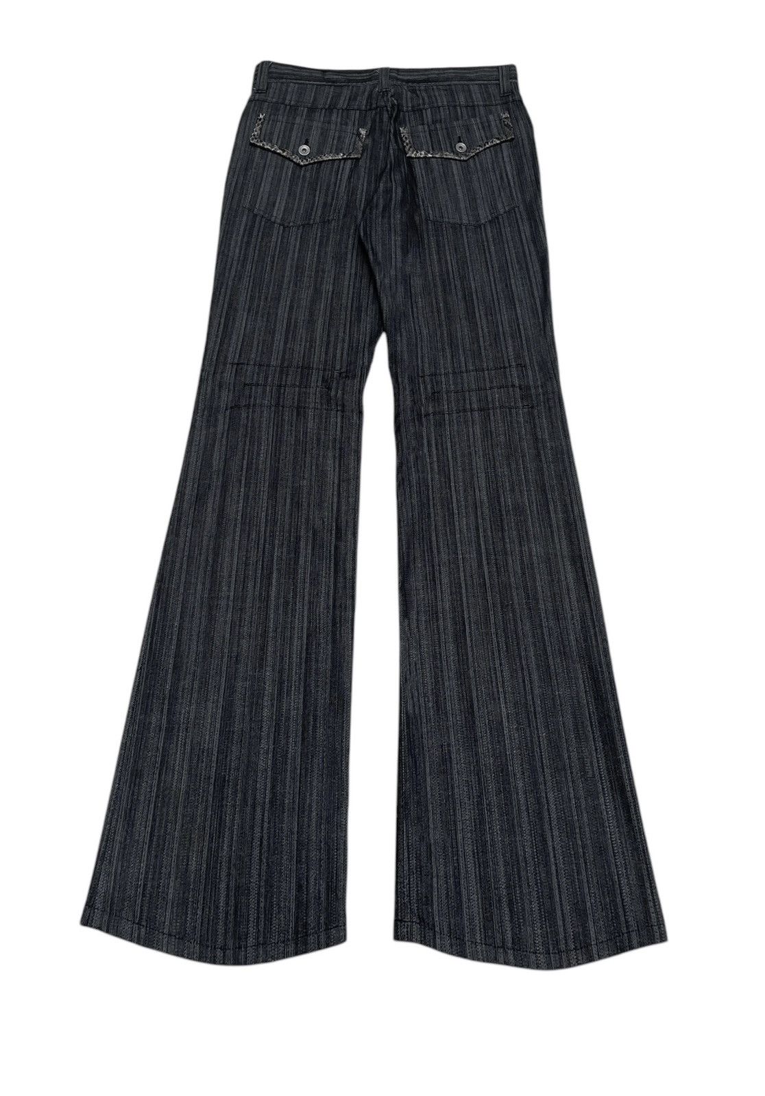 Japanese Brand Rare Design Vintage Brand Takaiq Flared Hickory Pants 1990s Size US 35 - 2 Thumbnail