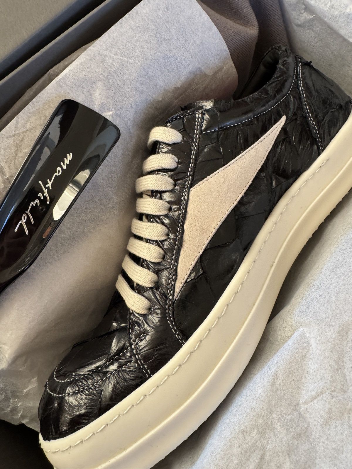 Rick Owens Rick Owens × Maxfield Pirarucu Fish Skin Vintage Sneaks 1/24 Size US 9 / EU 42 - 5 Thumbnail