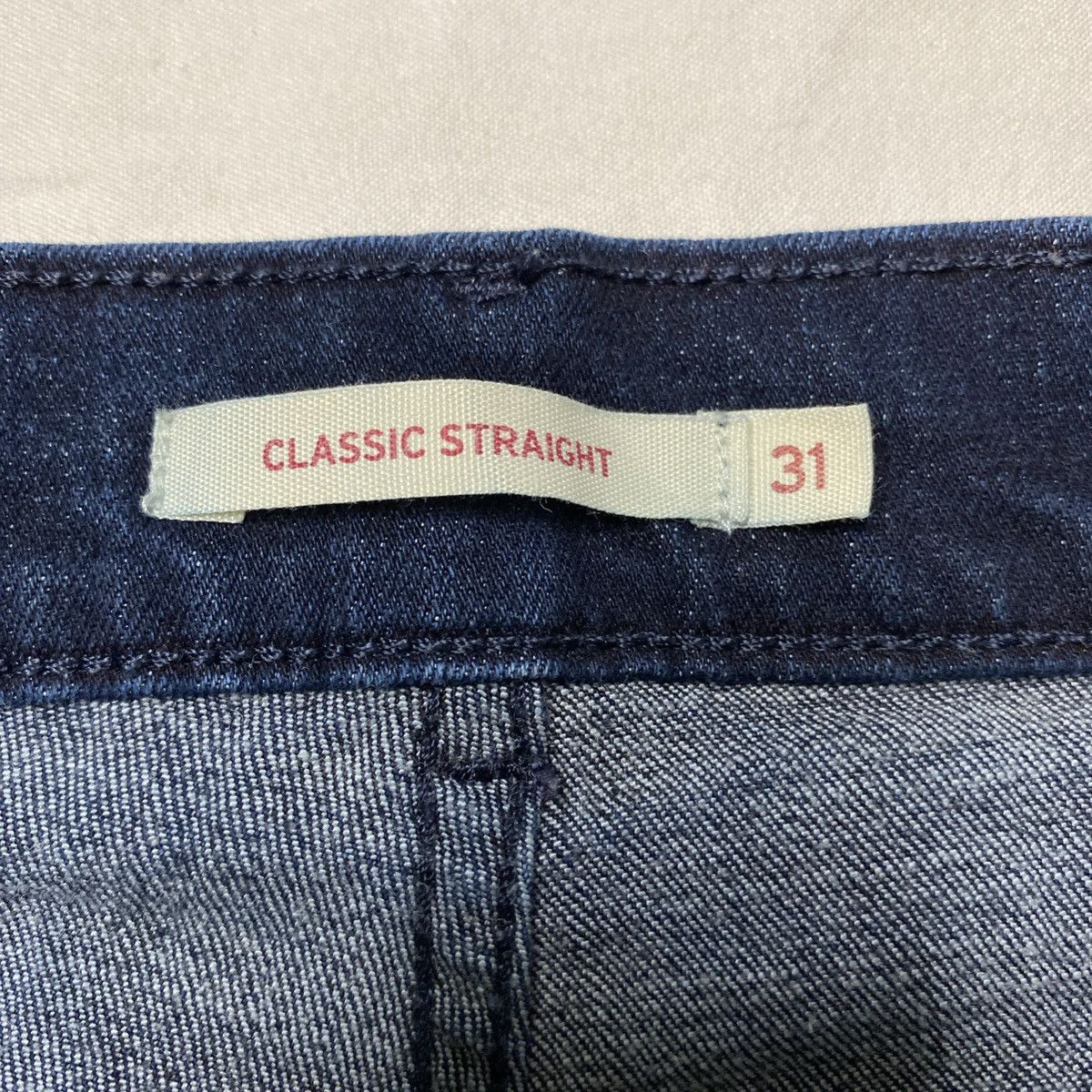 Levi's Levi's Dark Wash Denim Womens Jeans Straight Sz 12 31x30 EUC Size 31" - 5 Thumbnail