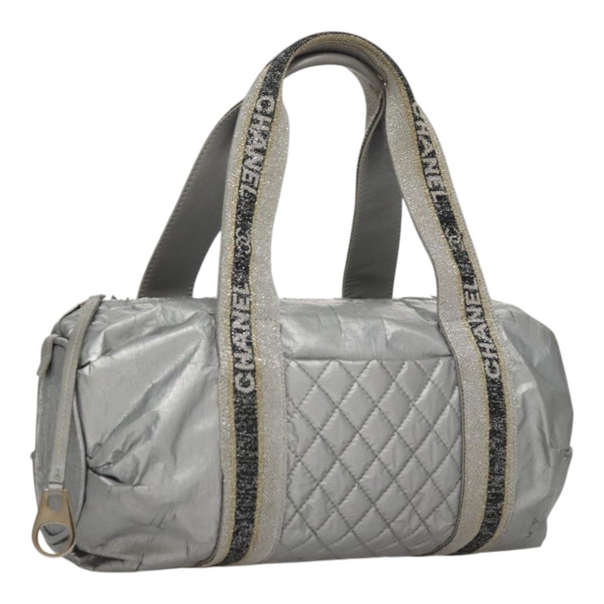 Chanel CHANEL Sports Hand Bag Coated Canvas Silver CC Size ONE SIZE - 1 Thumbnail