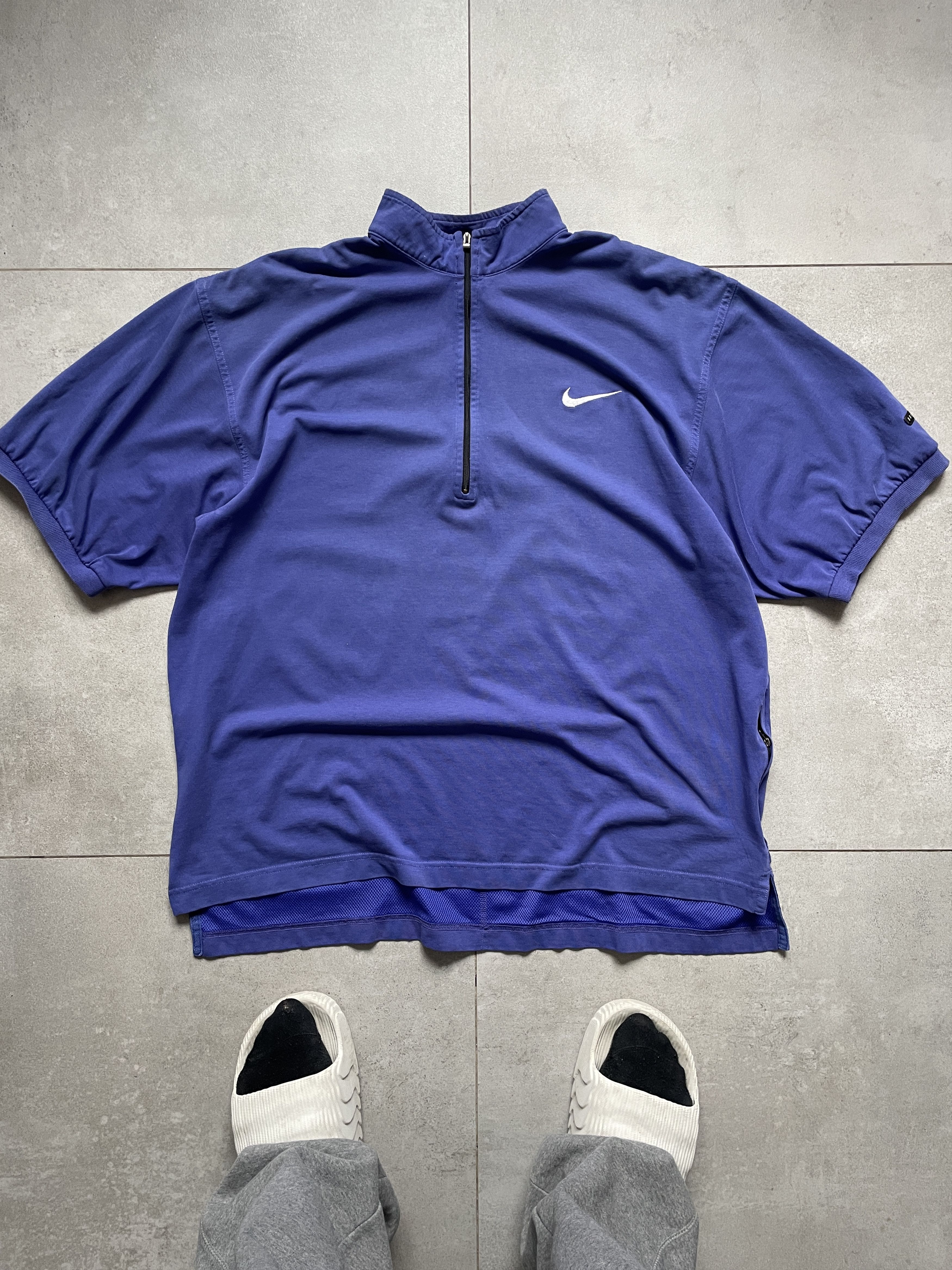 Nike Y2K NIKE NAVY BLUE ANDRE AGASSI TENNIS POLO SHIRT POCKETS Size US L / EU 52-54 / 3 - 1 Thumbnail