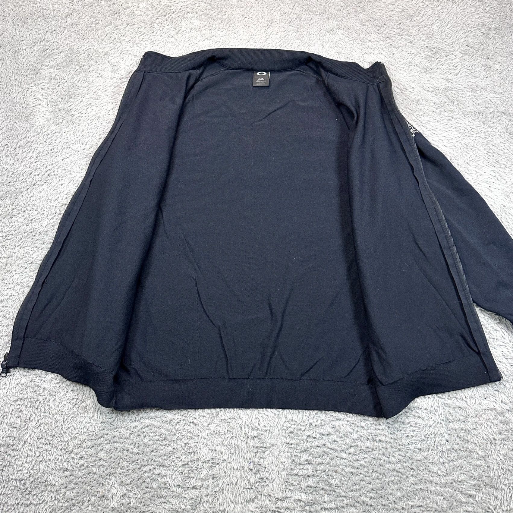 Oakley VINTAGE Oakley Jacket Mens L Black Wool Blend Softshell Hybrid Golf Warm Size US L / EU 52-54 / 3 - 3 Thumbnail