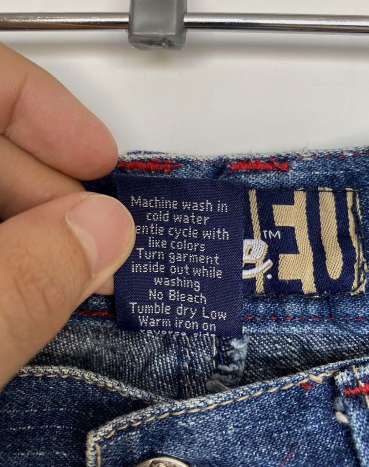 Vintage 32x32 Raw Blue Rap Jeans Size US 32 / EU 48 - 10 Thumbnail