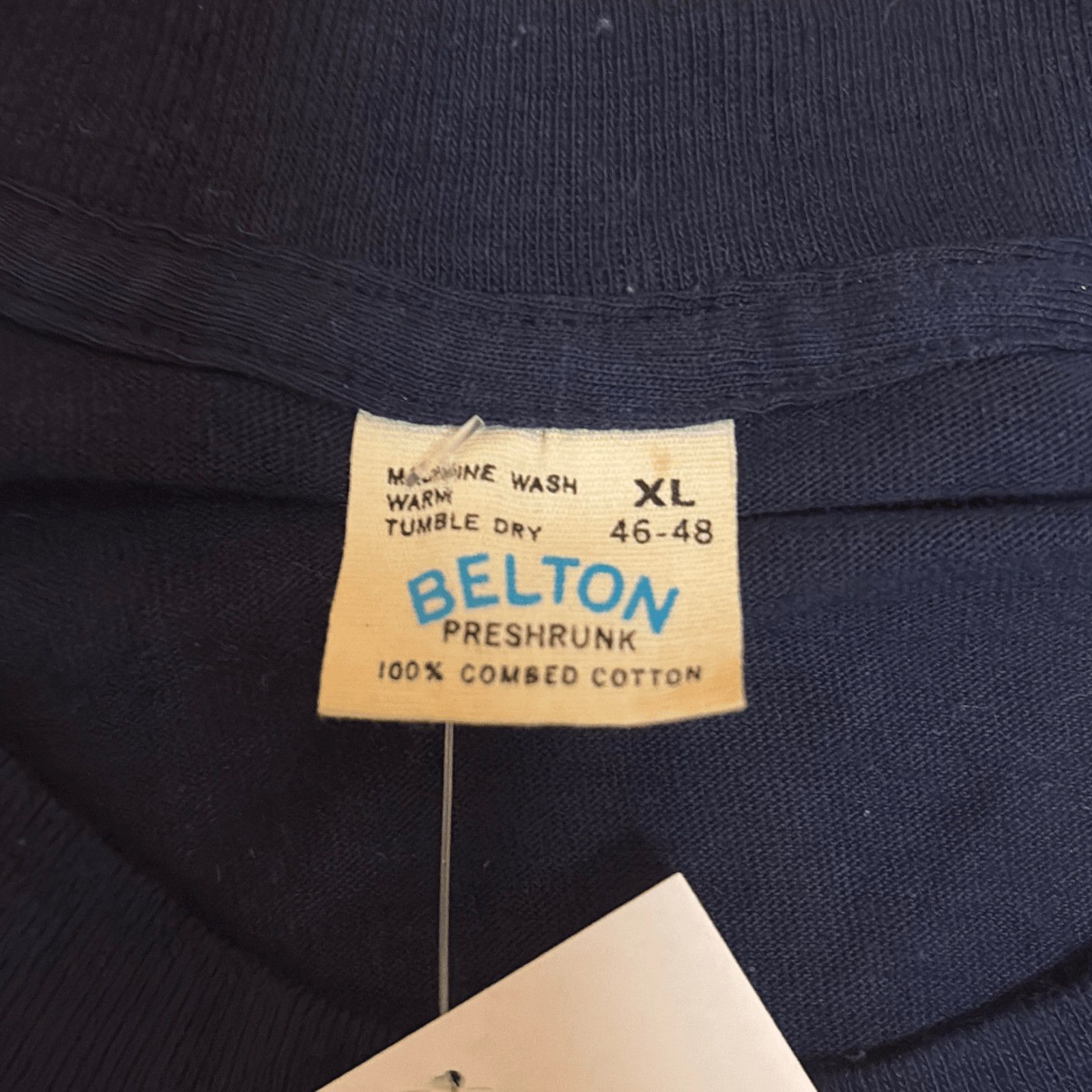 Vintage VTG Chargers Tee | Belton Navy “Charger Fan / Sometimes” 80s Size US XL / EU 56 / 4 - 5 Thumbnail