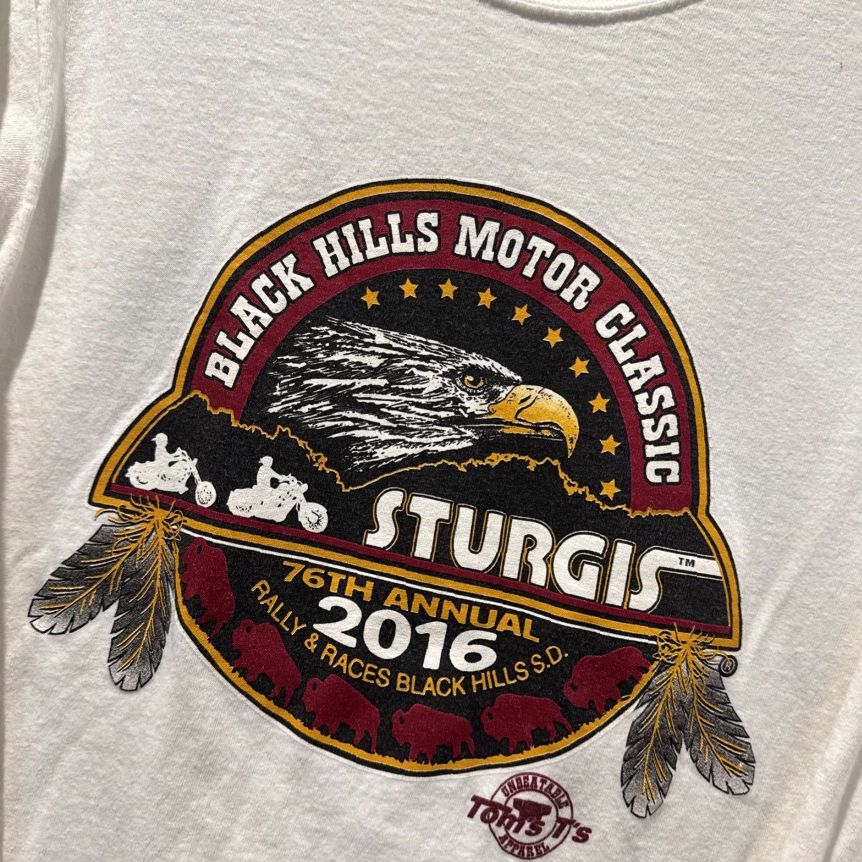 Vintage Sturgis Black Hills Motor Classic 2016 White Long Sleeve T-Shirt Women’s S Size S / US 4 / IT 40 - 2 Thumbnail