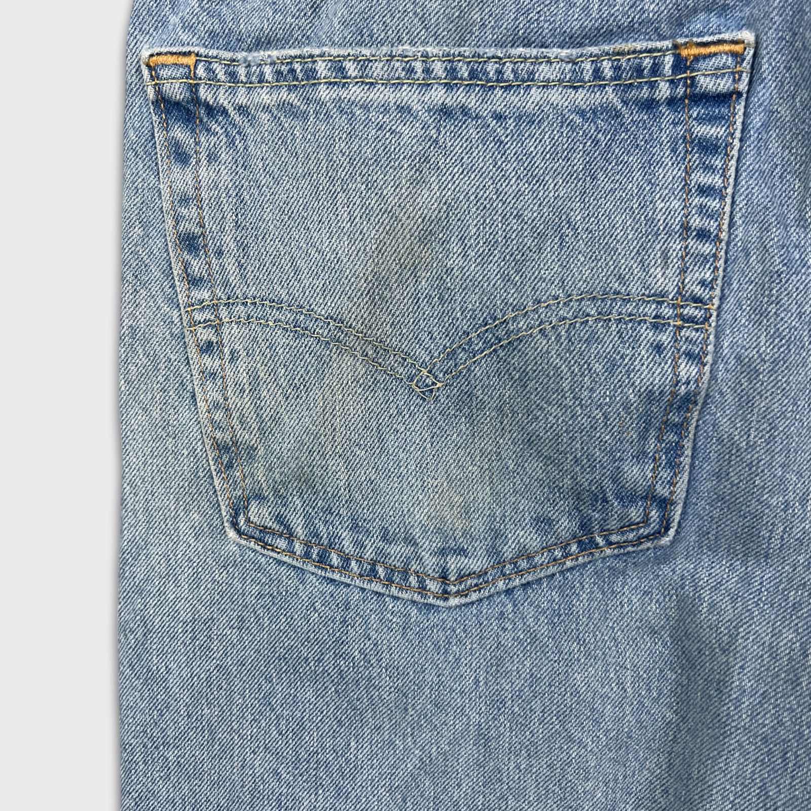 Levi's × Vintage Levi's 502 Jeans 34x33 Regular Taper Fit Faded Denim Pants Size US 34 / EU 50 - 9 Thumbnail