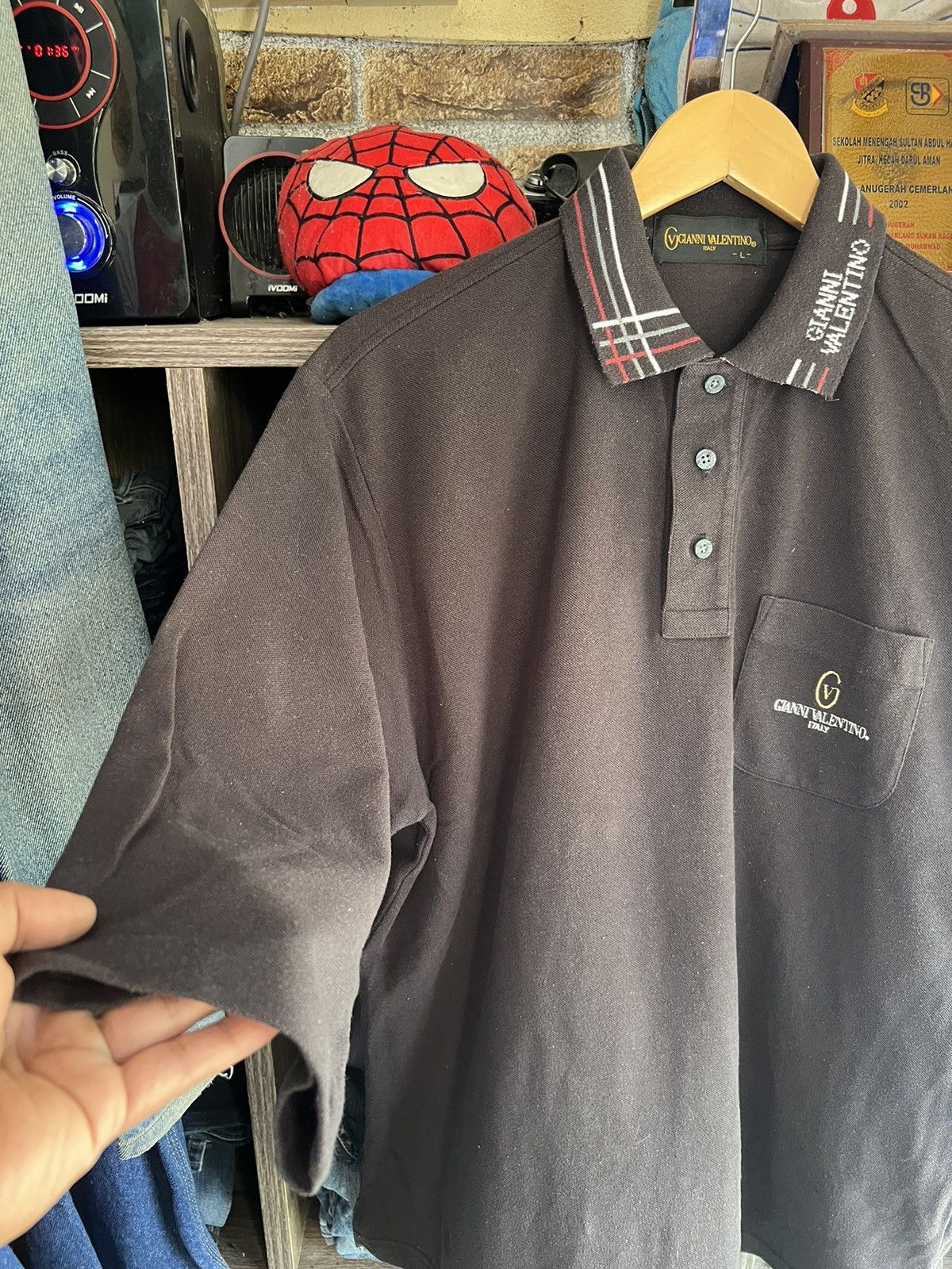 Gianni Valentino 🔥Vintage Sun Faded Gianni Valentino Polo Tee Size US M / EU 48-50 / 2 - 8 Thumbnail