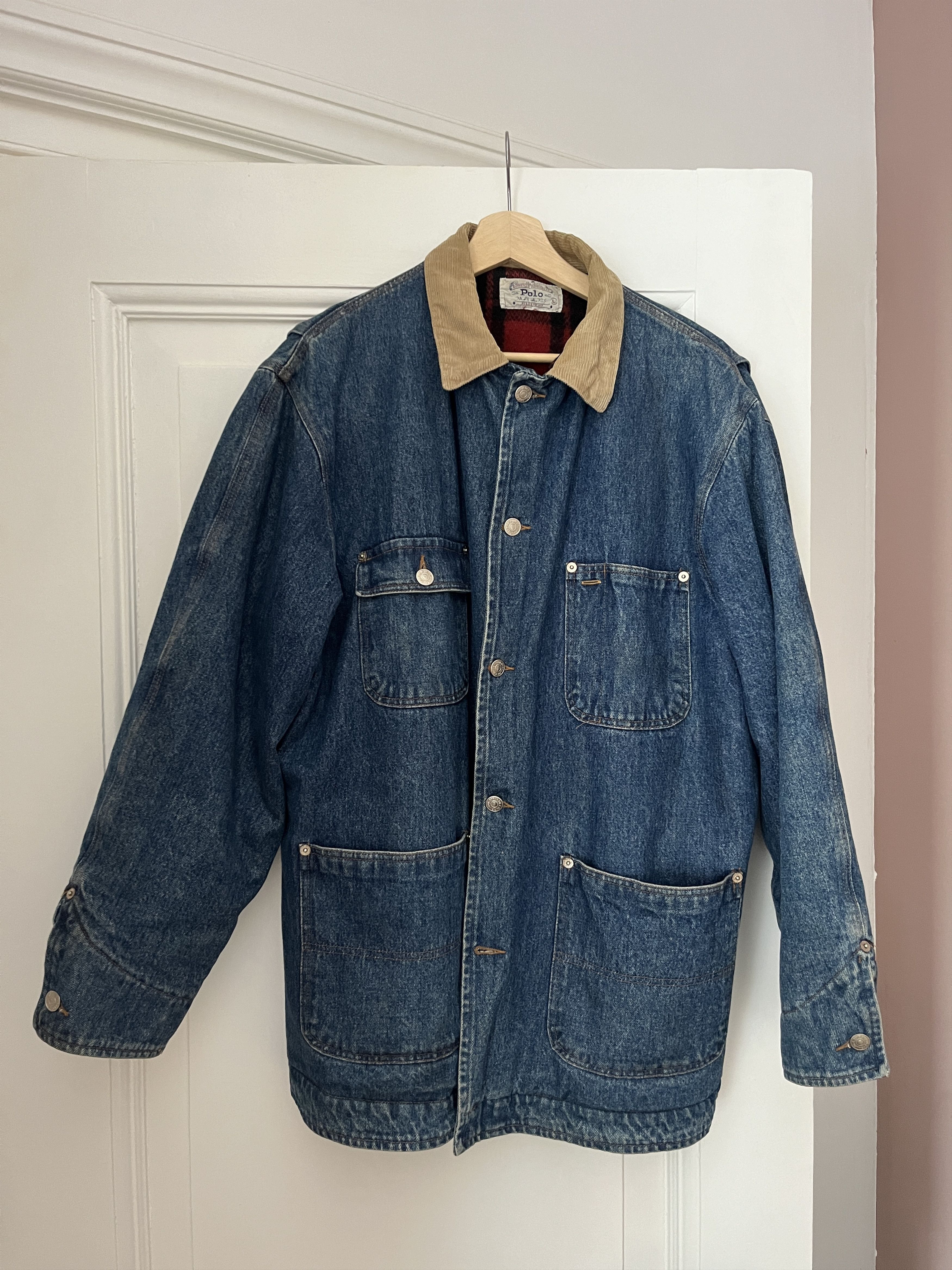 Polo Ralph Lauren Vintage Denim Jacket with wool lining Polo Ralph Lauren Size US L / EU 52-54 / 3 - 1 Thumbnail