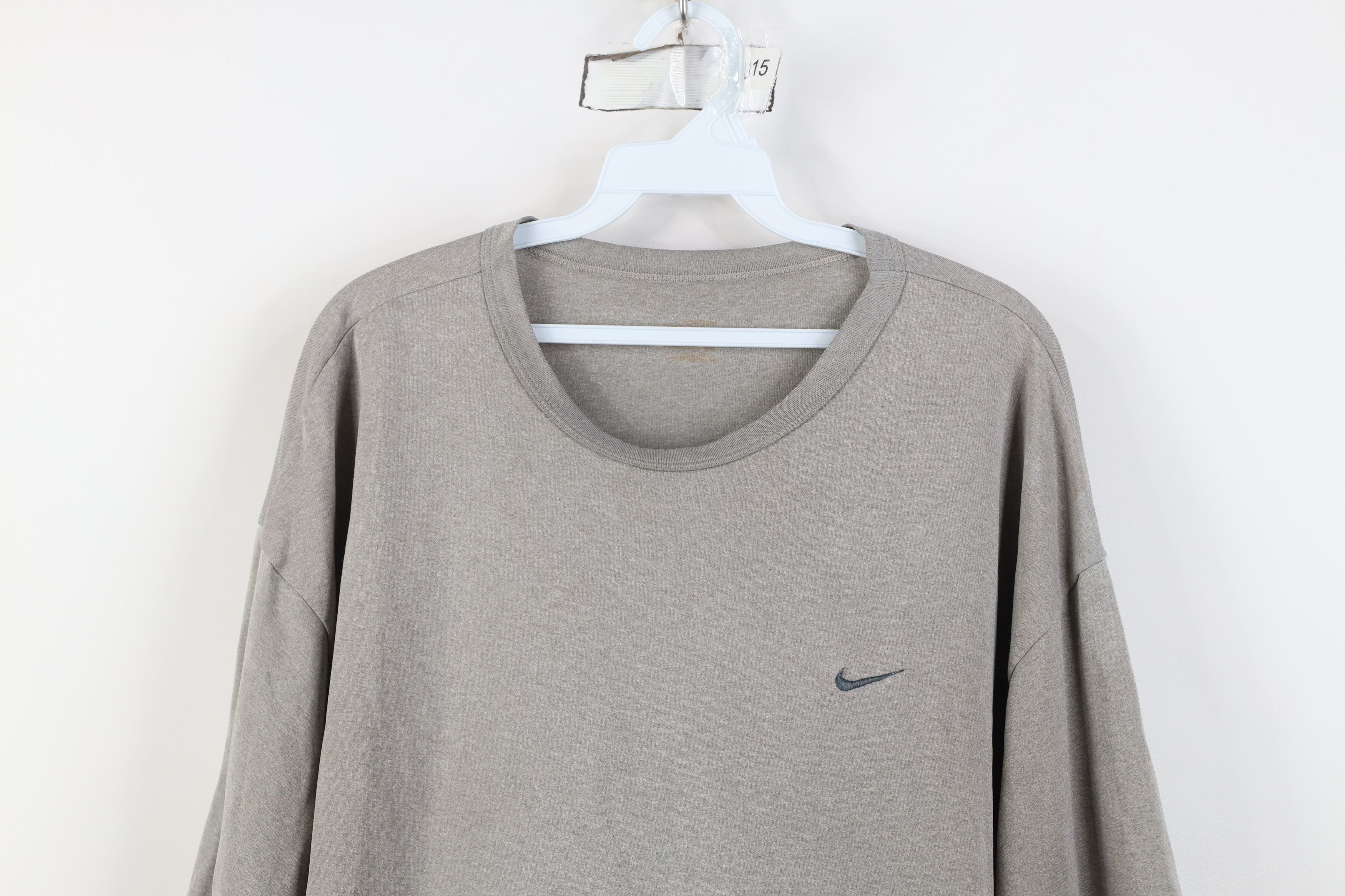 Nike Vintage Nike Travis Scott Mini Swoosh Knit T-Shirt Gray Size US XXL / EU 58 / 5 - 2 Thumbnail