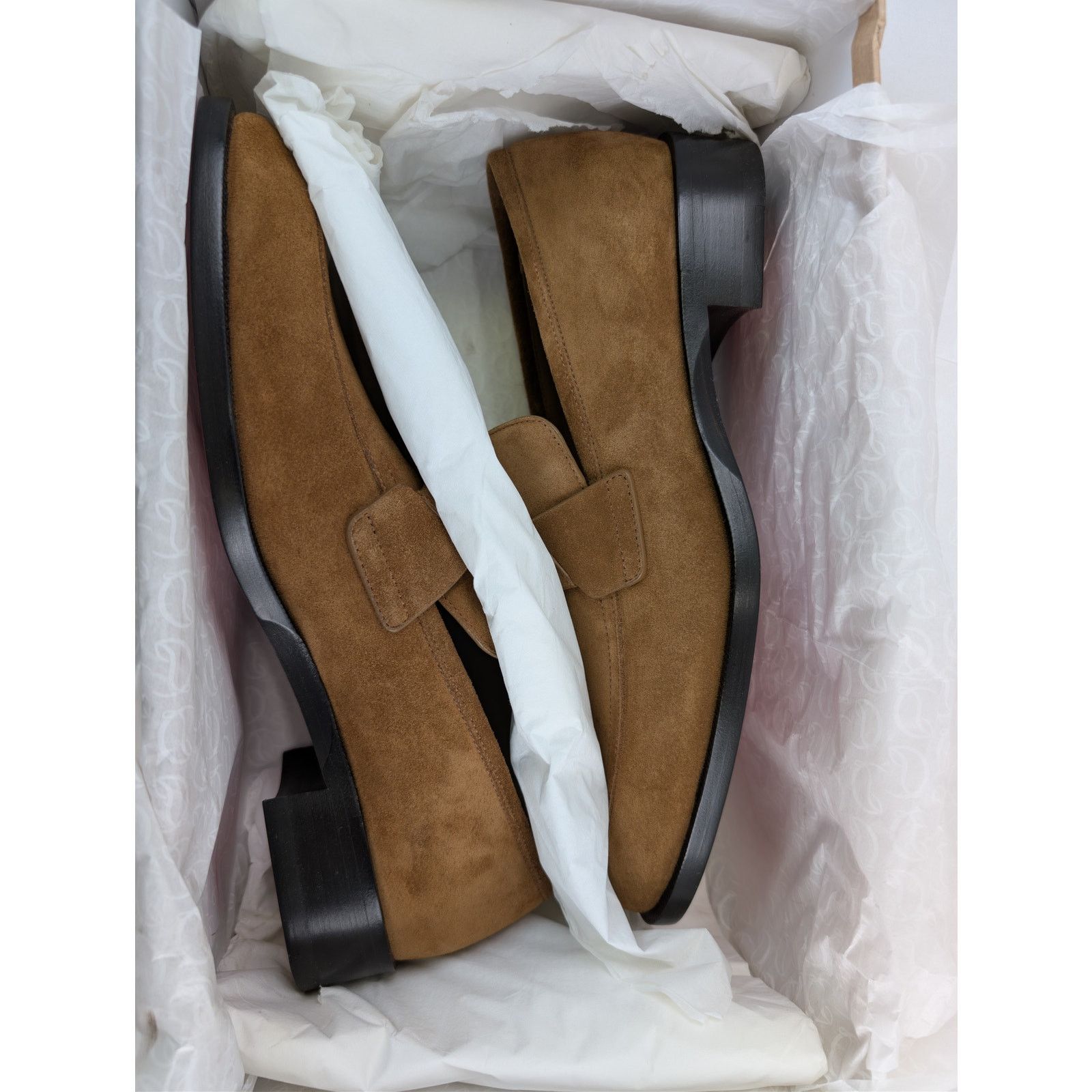 Christian Louboutin o1rshd1 Brown Suede Loafers Shoes Boots in Black Sole 44.5 Size US 11.5 / EU 44-45 - 22 Thumbnail