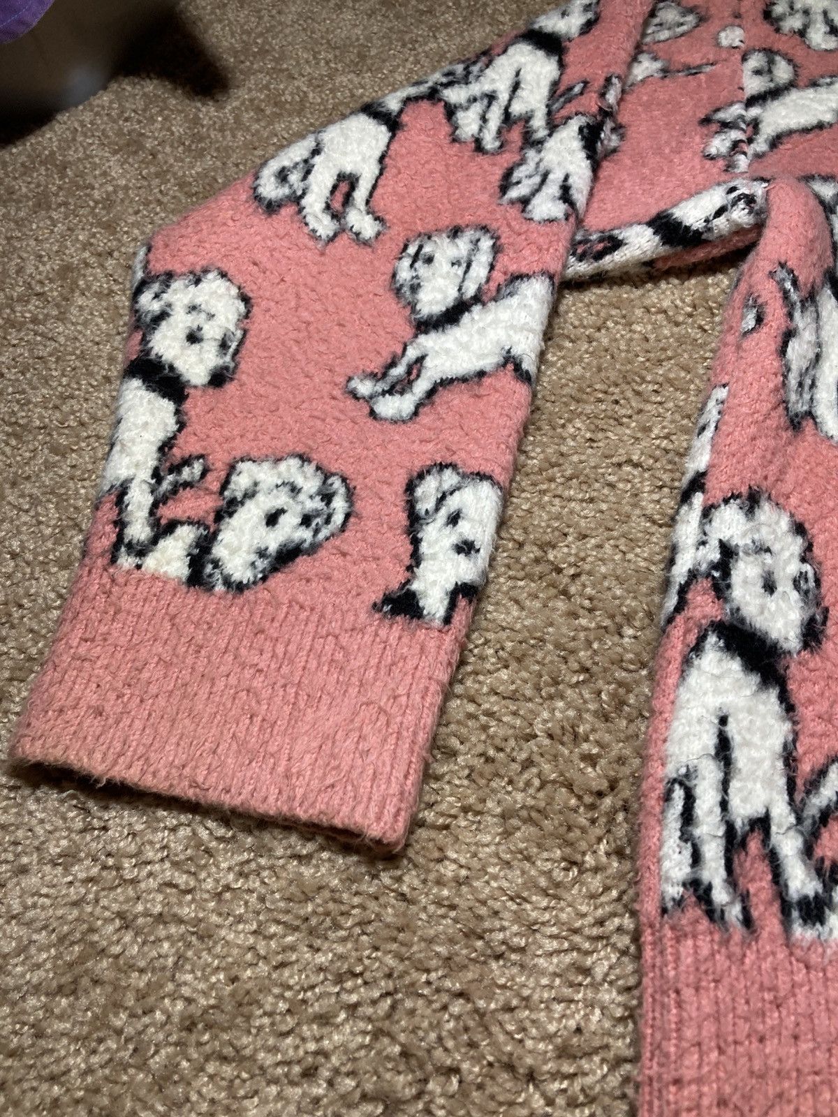 Celine × Hedi Slimane SS22 Celine Amy Dorian Dog Puppy Shaggy Cropped Sweater 2022 Size US XS / EU 42 / 0 - 6 Thumbnail