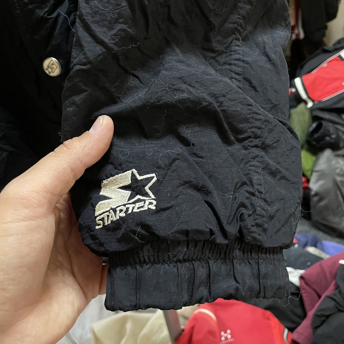 NBA × Vintage Vintage Chicago bulls 90s starter NBA heavy jacket bomber Size US XL / EU 56 / 4 - 4 Thumbnail