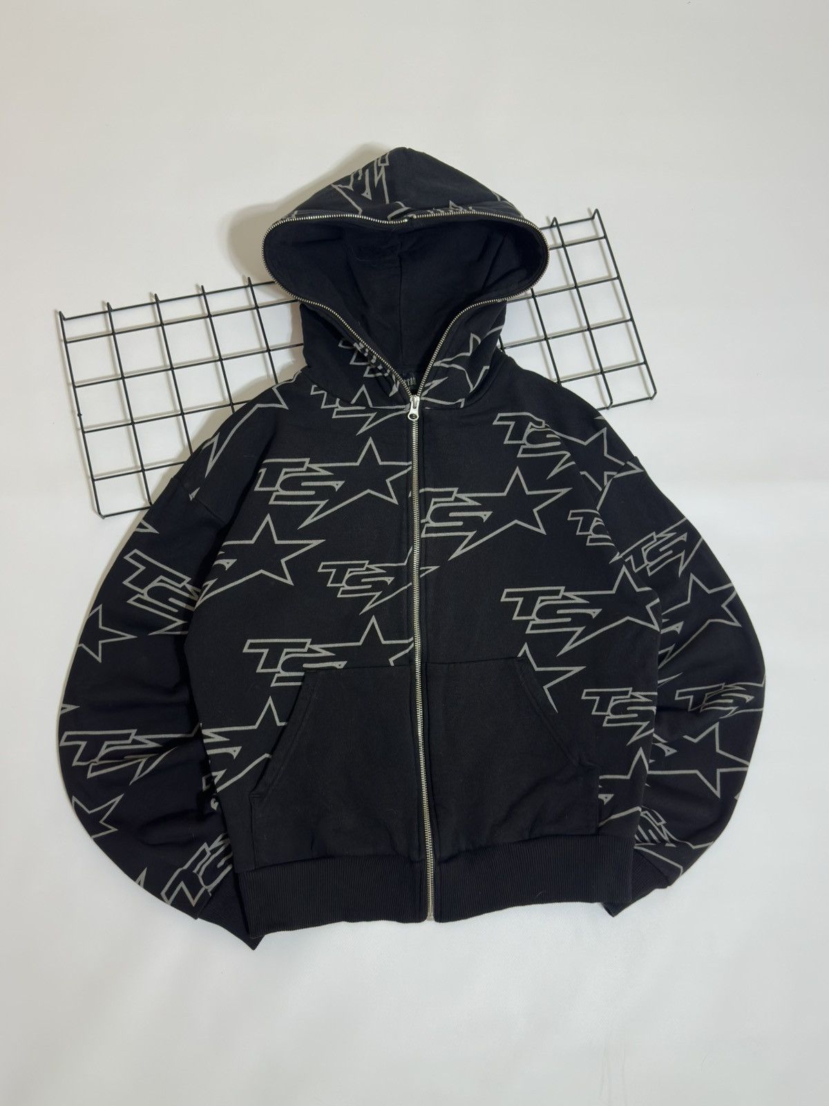 Trapstar London Trapstar London All Over Star Full-Zip Hoodie Black/Grey Size US XS / EU 42 / 0 - 1 Thumbnail