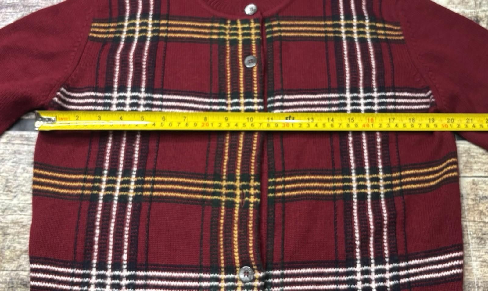 Burberry VTG Burberry Cardigan Sweater Womens 44 M Wool Blend Spain Size M / US 6-8 / IT 42-44 - 12 Thumbnail