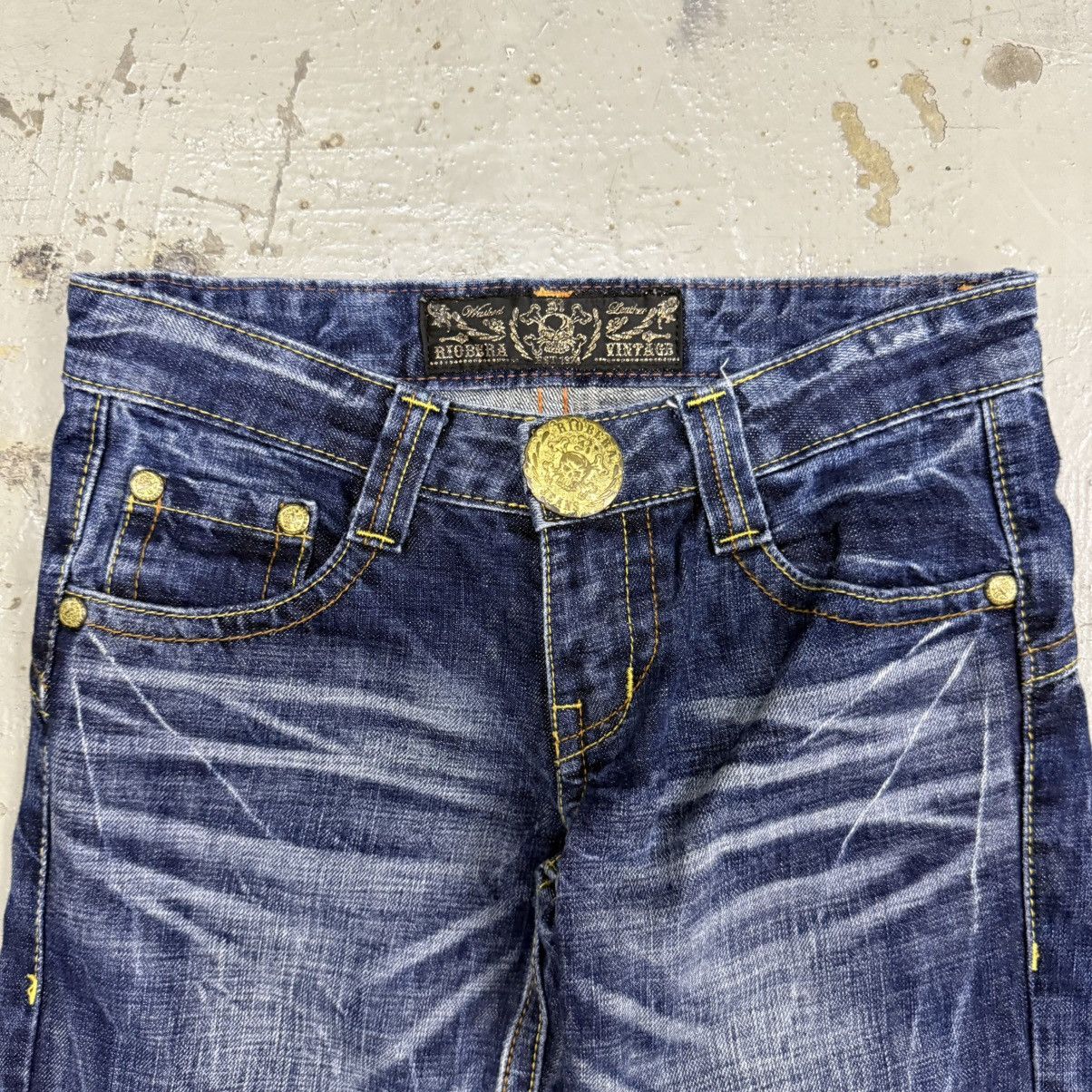 Beauty Beast 🔥Flared🔥 Japanese Riobera Rhine Stone Jeans🔥 Size US 26 / EU 42 - 4 Thumbnail