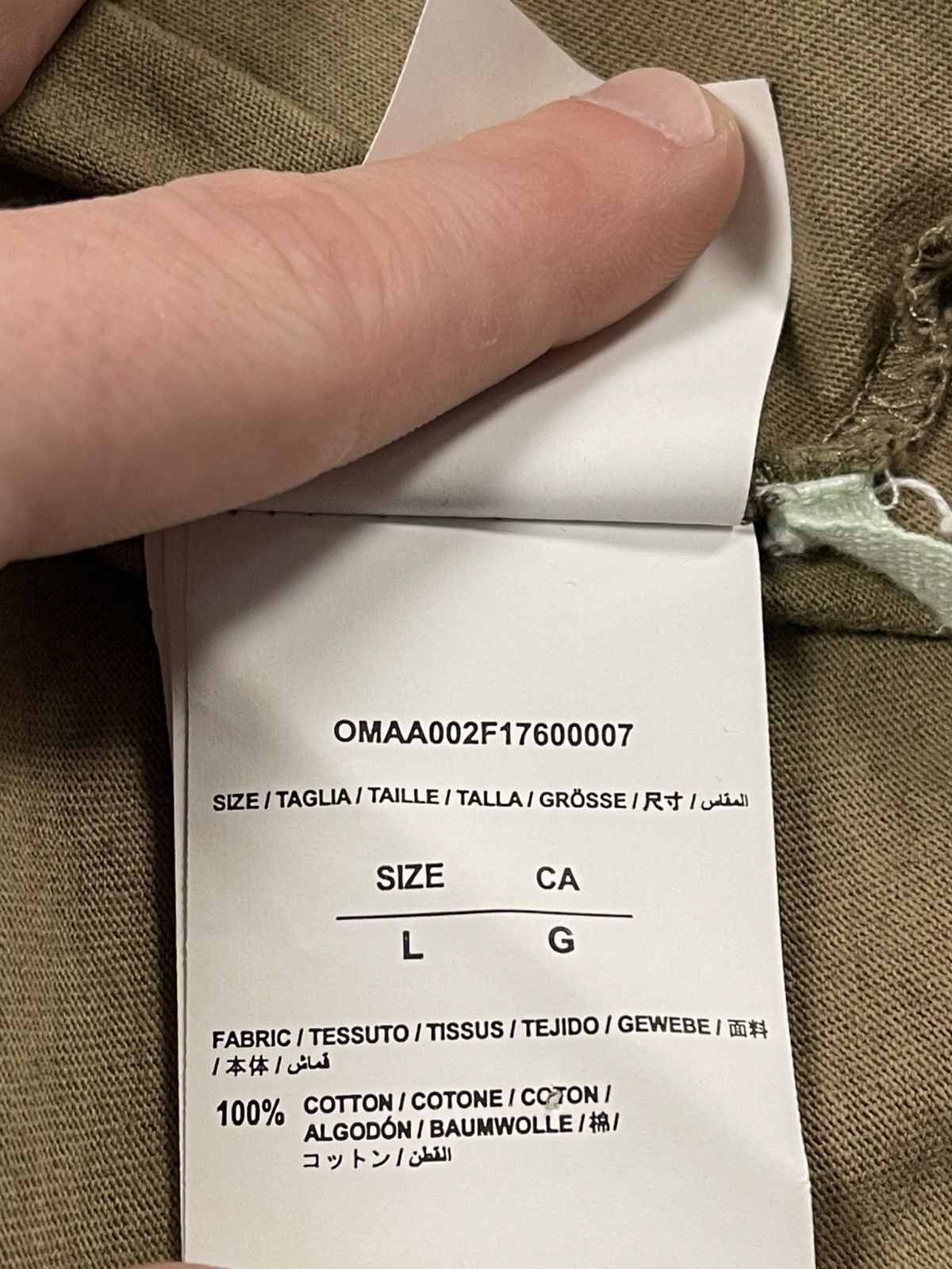 Off-White Size L - Off White Camo Short Sleeve T-Shirt “Seeing Things” Size US L / EU 52-54 / 3 - 8 Thumbnail