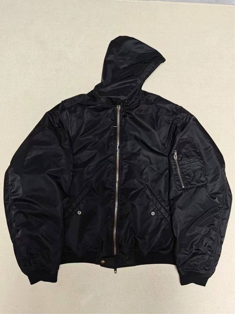 Balenciaga Balenciaga 22SS red carpet show style 3B nylon Bomber hoode Size US M / EU 48-50 / 2 - 1 Thumbnail