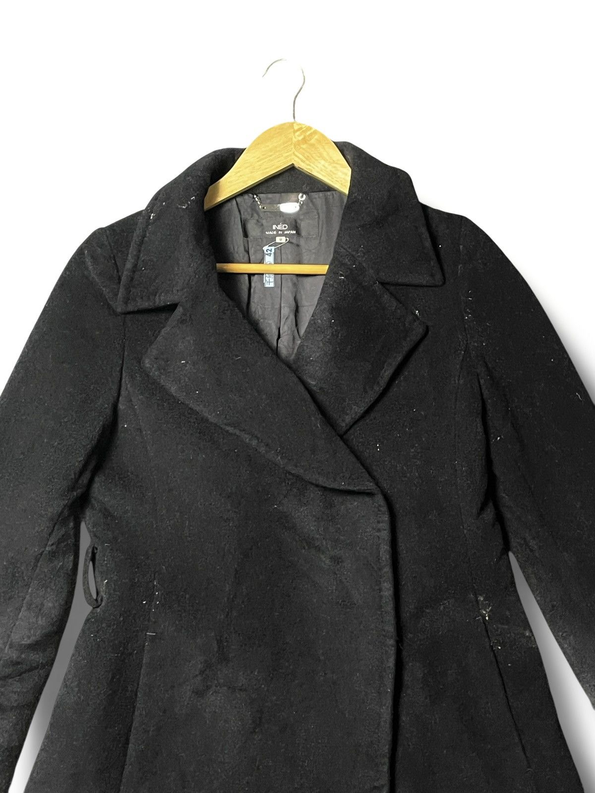 Japanese Brand × Vintage INÉD Japanese Brand Wool Long Coat (45) Size US XS / EU 42 / 0 - 4 Thumbnail