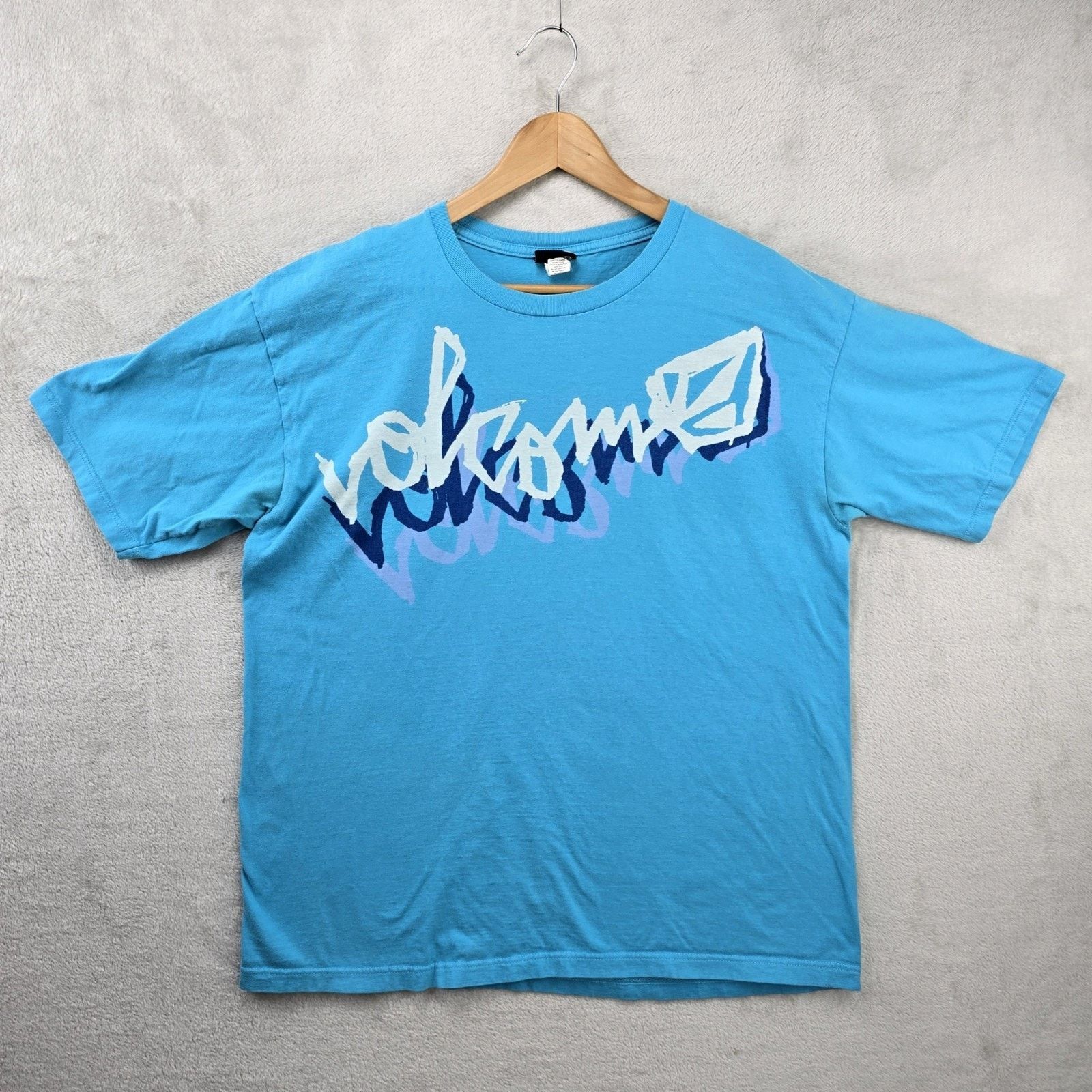 Volcom Vintage Volcom Shirt Mens XL Blue Script Y2K Skater Surf Size US XL / EU 56 / 4 - 1 Thumbnail