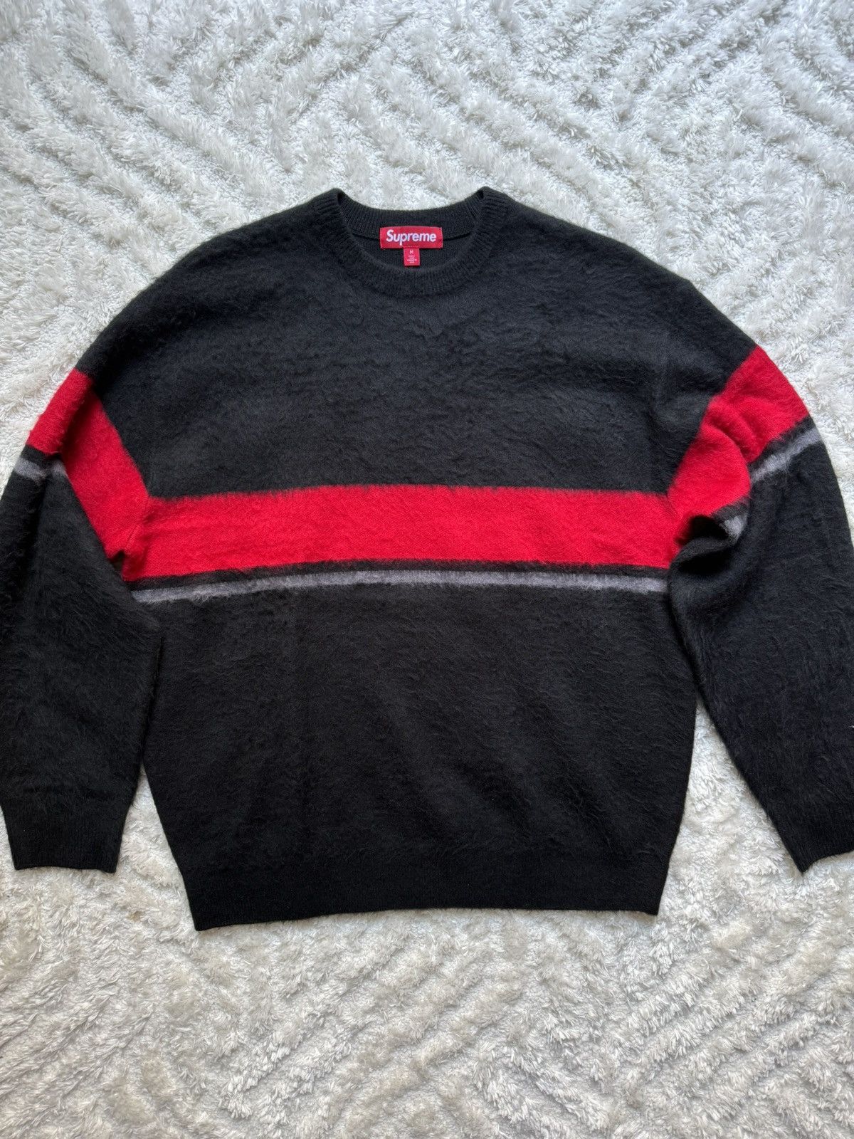 Supreme Supreme brushed stripe sweater Size US M / EU 48-50 / 2 - 3 Thumbnail