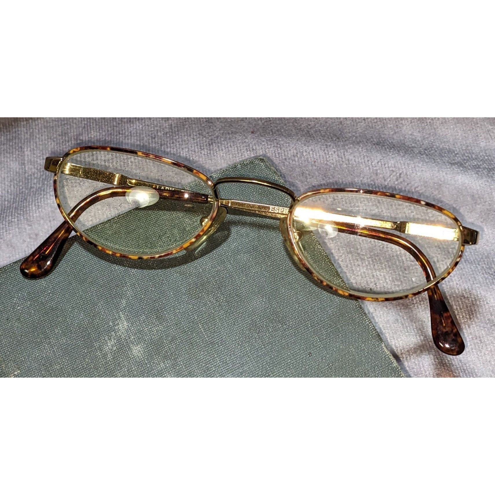 Other Espressioni Lady Flex Tortoise Shell Eyeglass Frames Gold Ac Size ONE SIZE - 6 Thumbnail