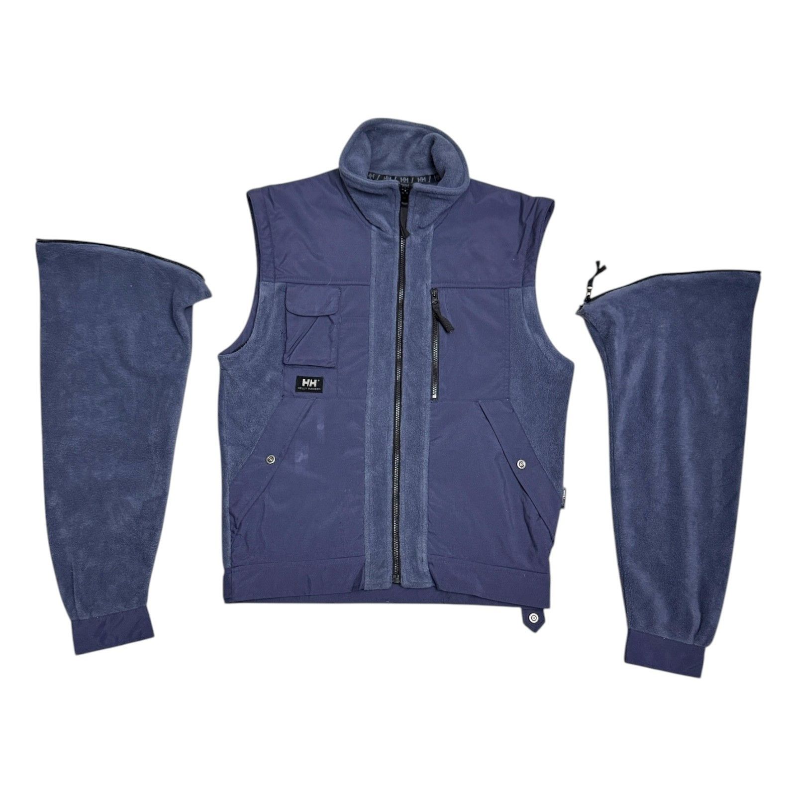 Helly Hansen HELLY HANSEN Convertible Zip Off FLEECE Winter Jacket Small Size US S / EU 44-46 / 1 - 2 Thumbnail