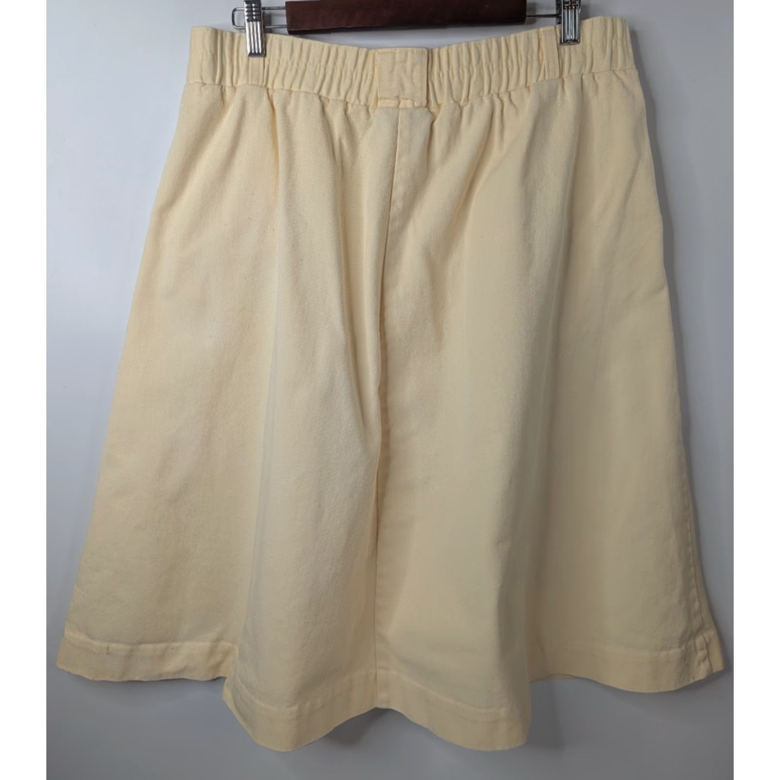 Orvis VINTAGE Orvis Skirt Size 16P Twill Button A Line Yellow Pleated USA Made Cottage Size 38" / US 16 / IT 52 - 2 Thumbnail