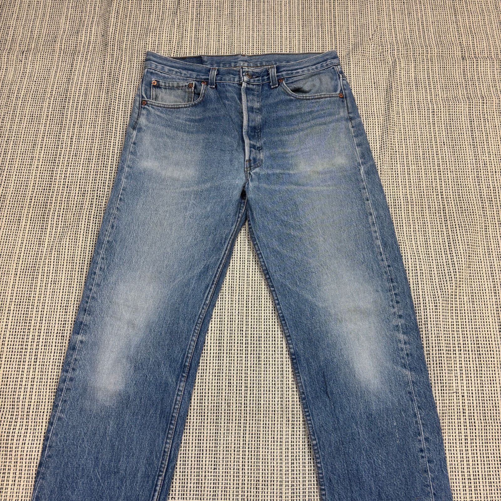 Levi's × Vintage Vintage 80s Levi's 501 XX Straight Leg Jeans 35x36 (32x32) Size US 32 / EU 48 - 4 Thumbnail